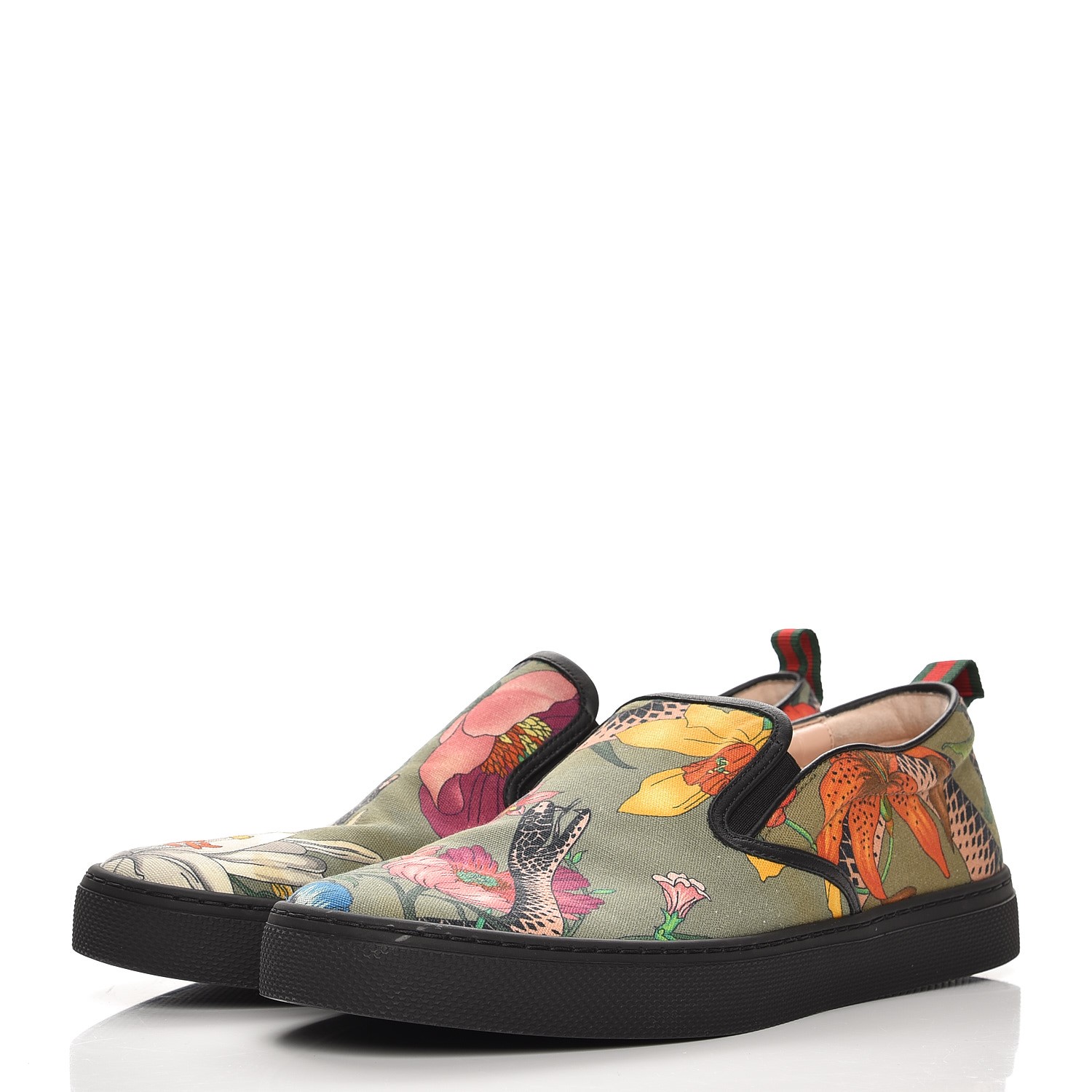 gucci dublin slip on sneakers