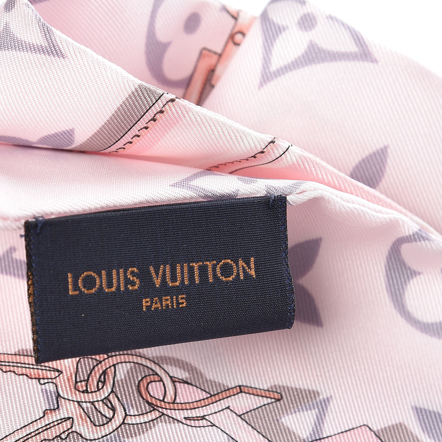 Louis Vuitton Silk Twill Monogram Confidential Bandeau Scarf - The