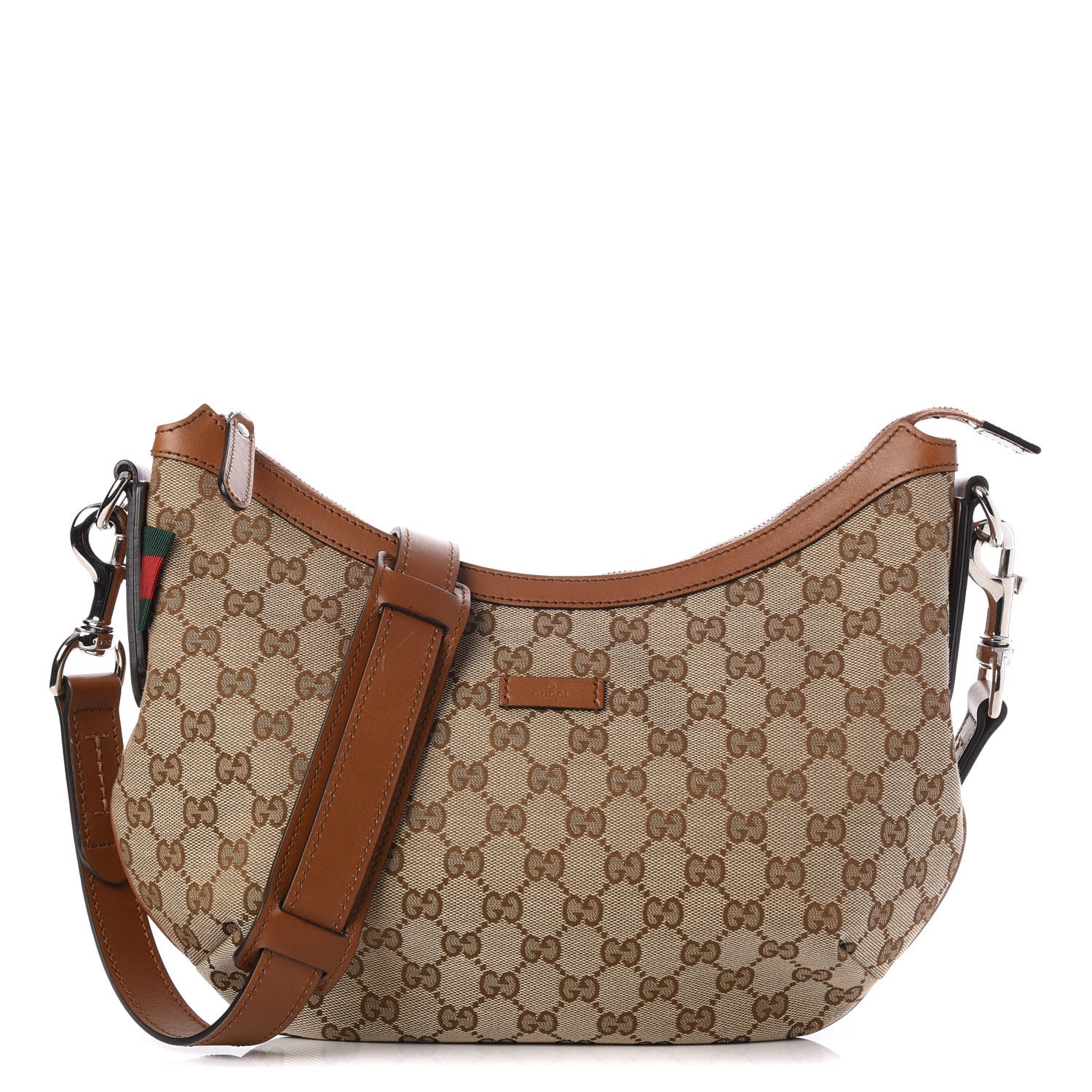 GUCCI Monogram Medium Messenger Bag Brown 278900