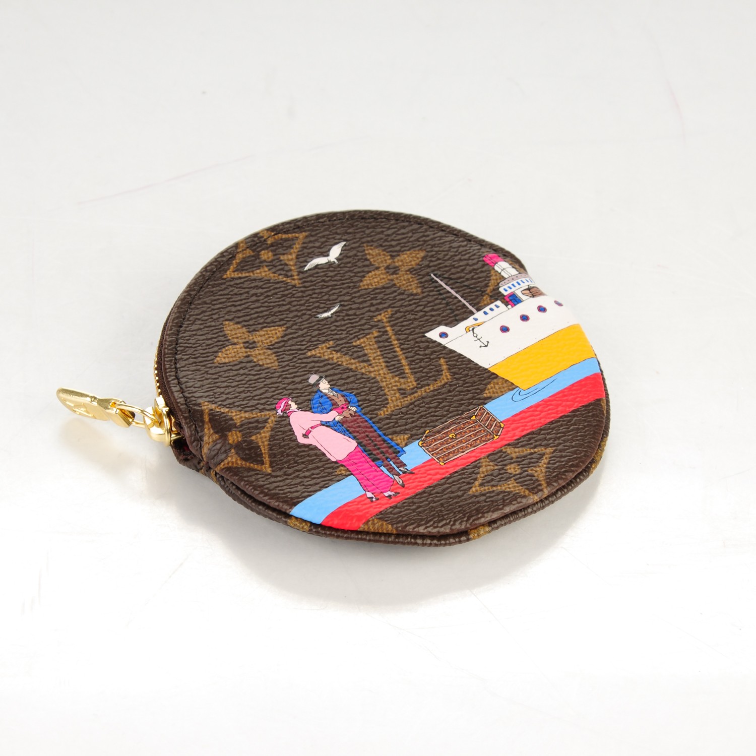 louis vuitton clip on coin purse