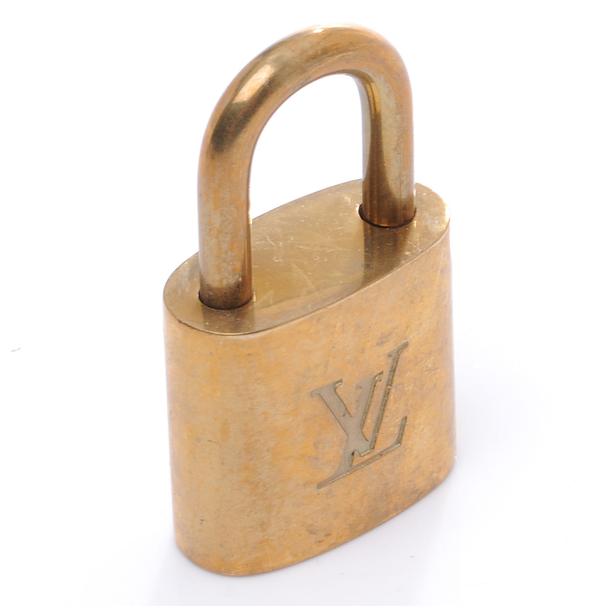 LOUIS VUITTON Brass Lock and Key Set #435 60086