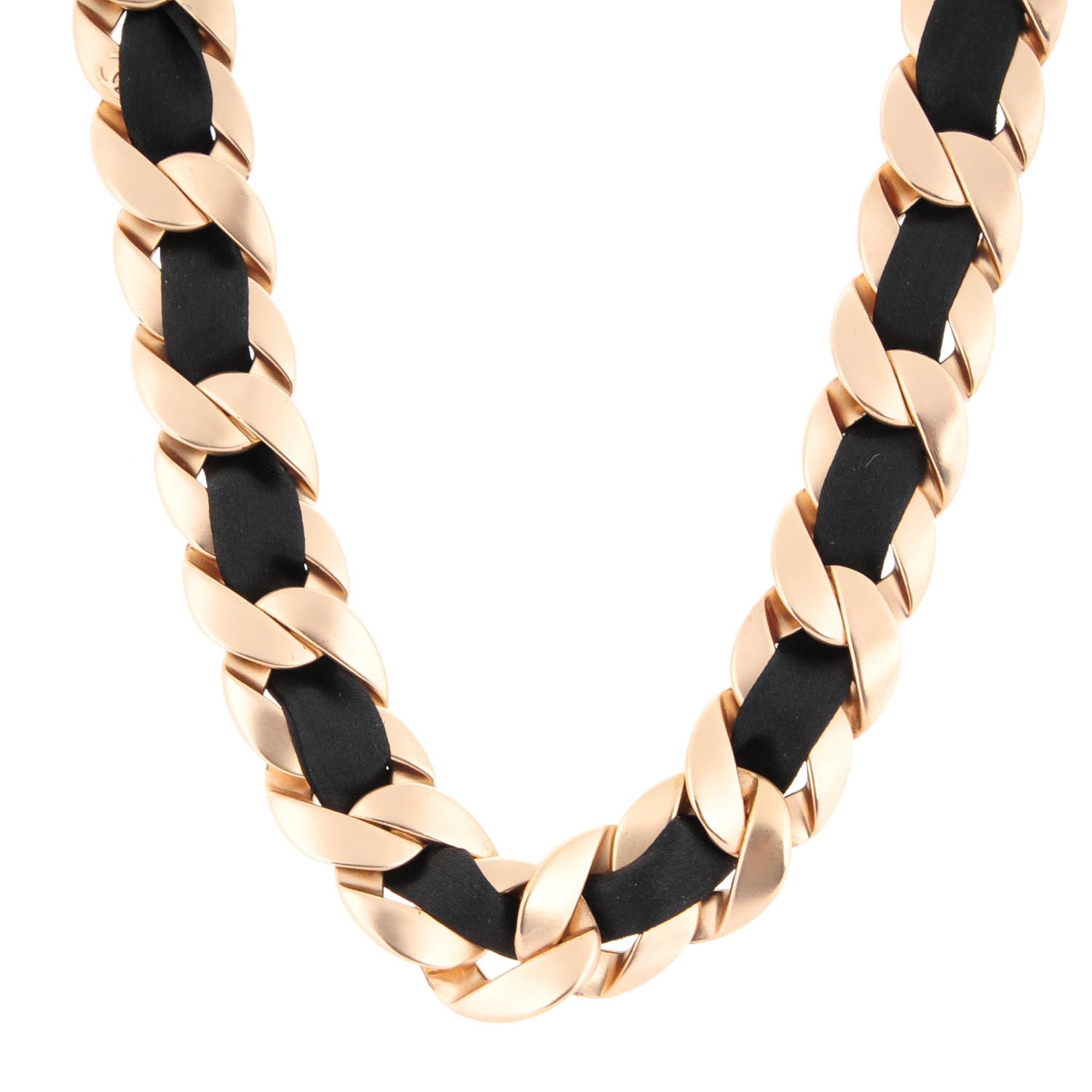black silk choker necklace