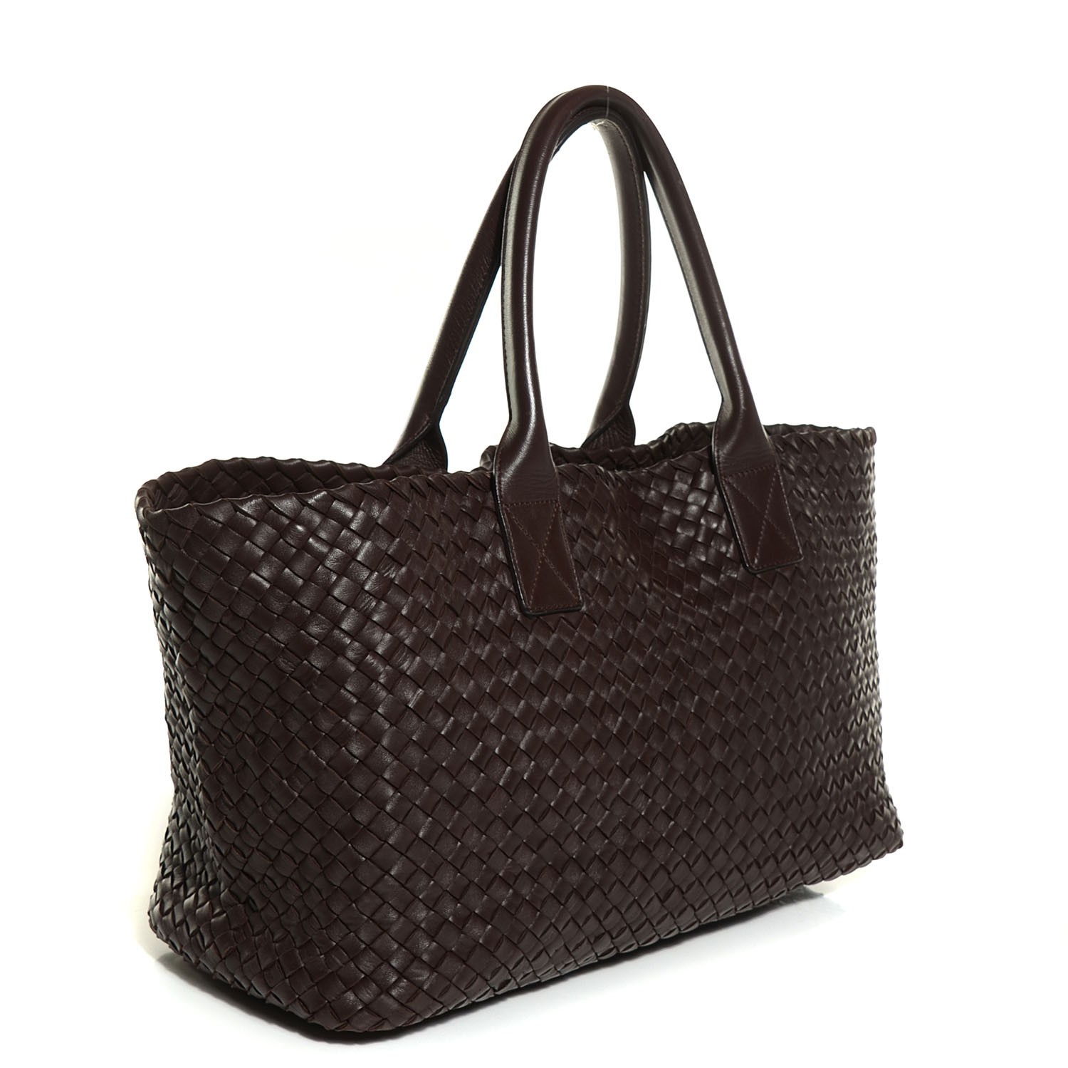 BOTTEGA VENETA Nappa Intrecciato Medium Cabat Ebano 123777