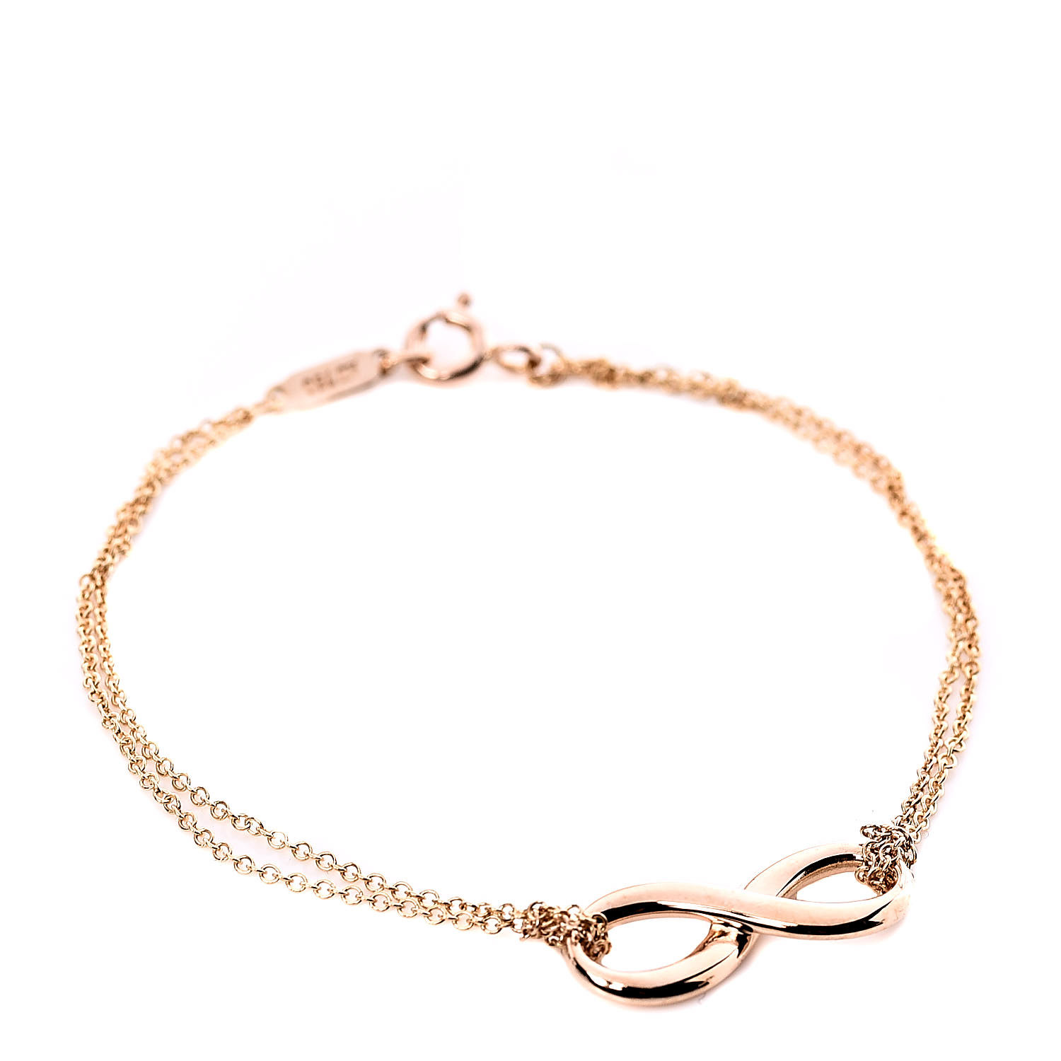 TIFFANY 18K Rose Gold Infinity Bracelet 493606