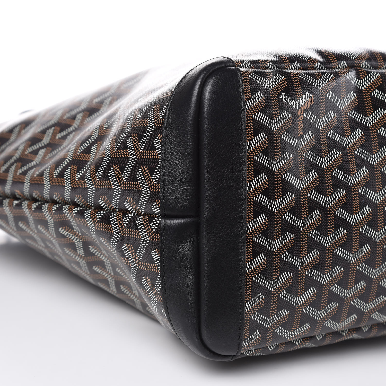 GOYARD Goyardine Artois MM Black 413734 | FASHIONPHILE