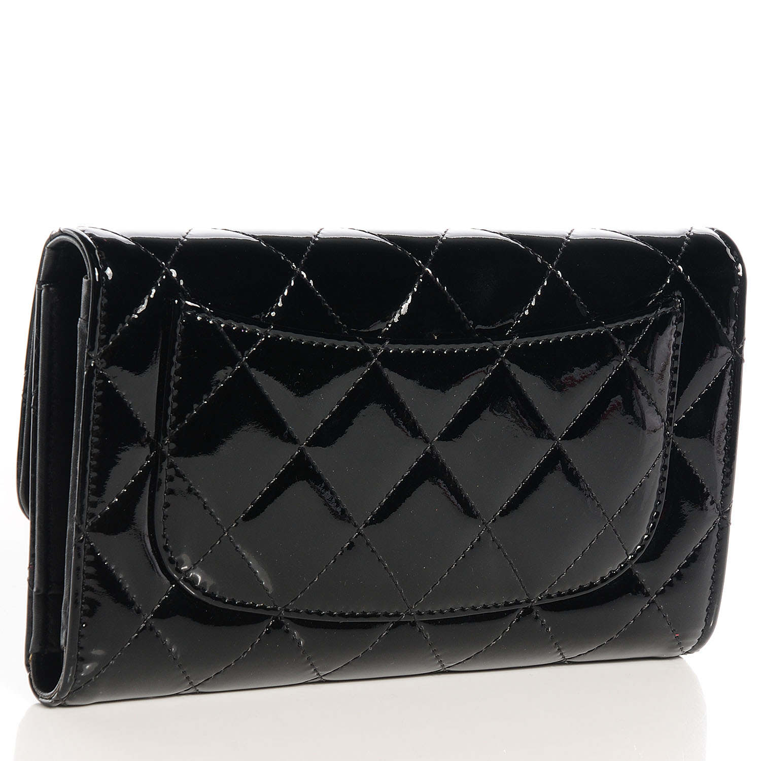 chanel flap wallet black