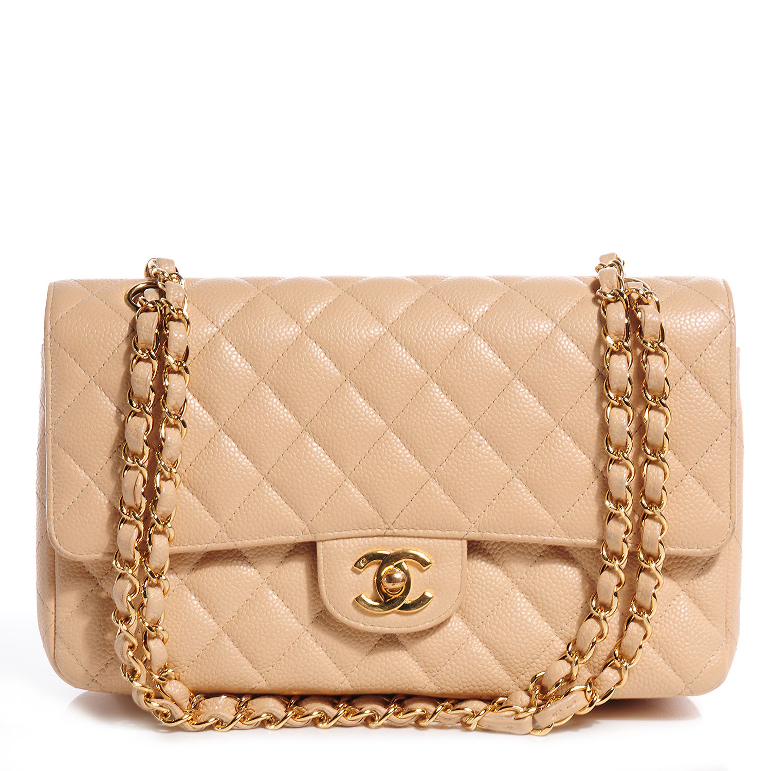 chanel beige clair medium flap