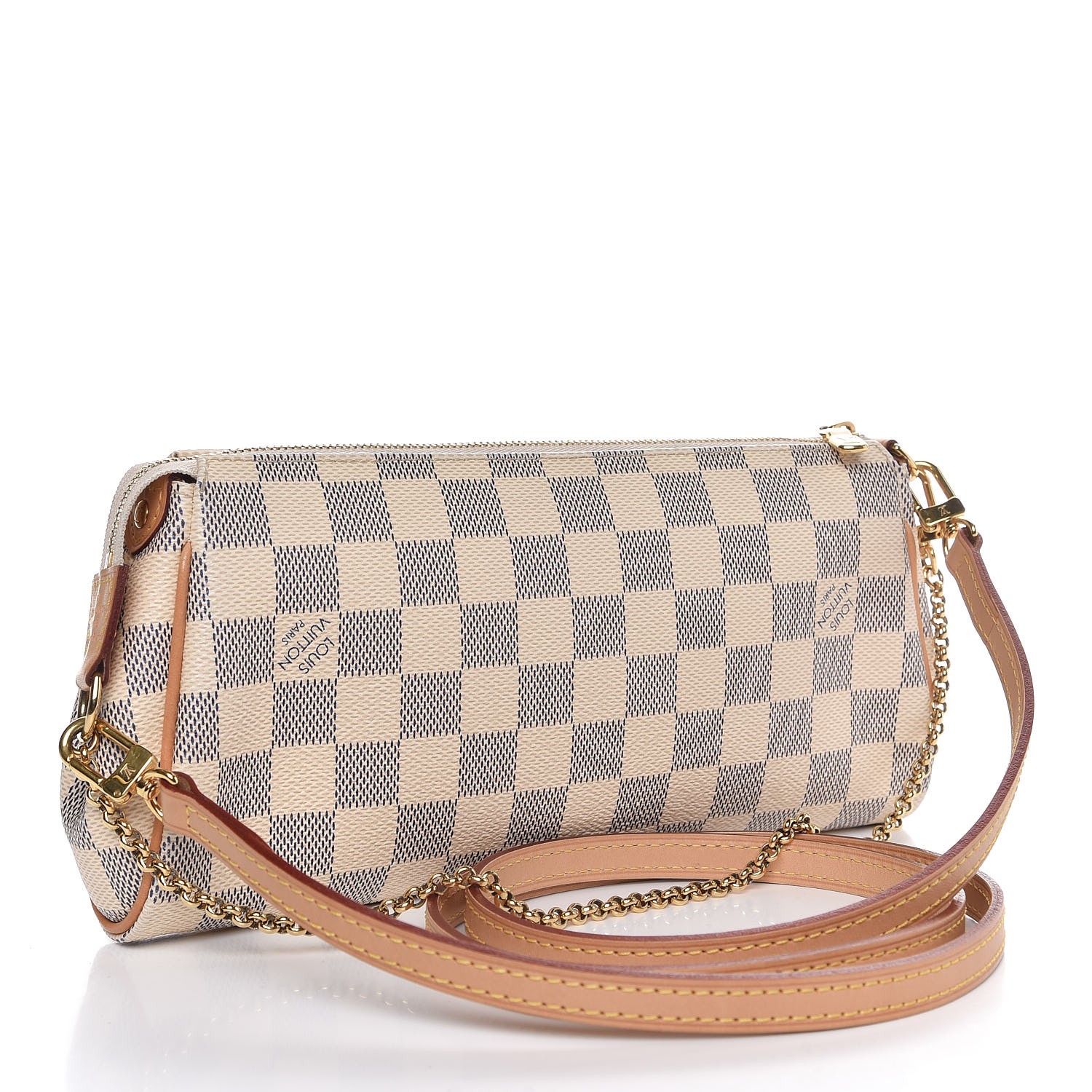 LOUIS VUITTON Damier Azur Eva Clutch 322355