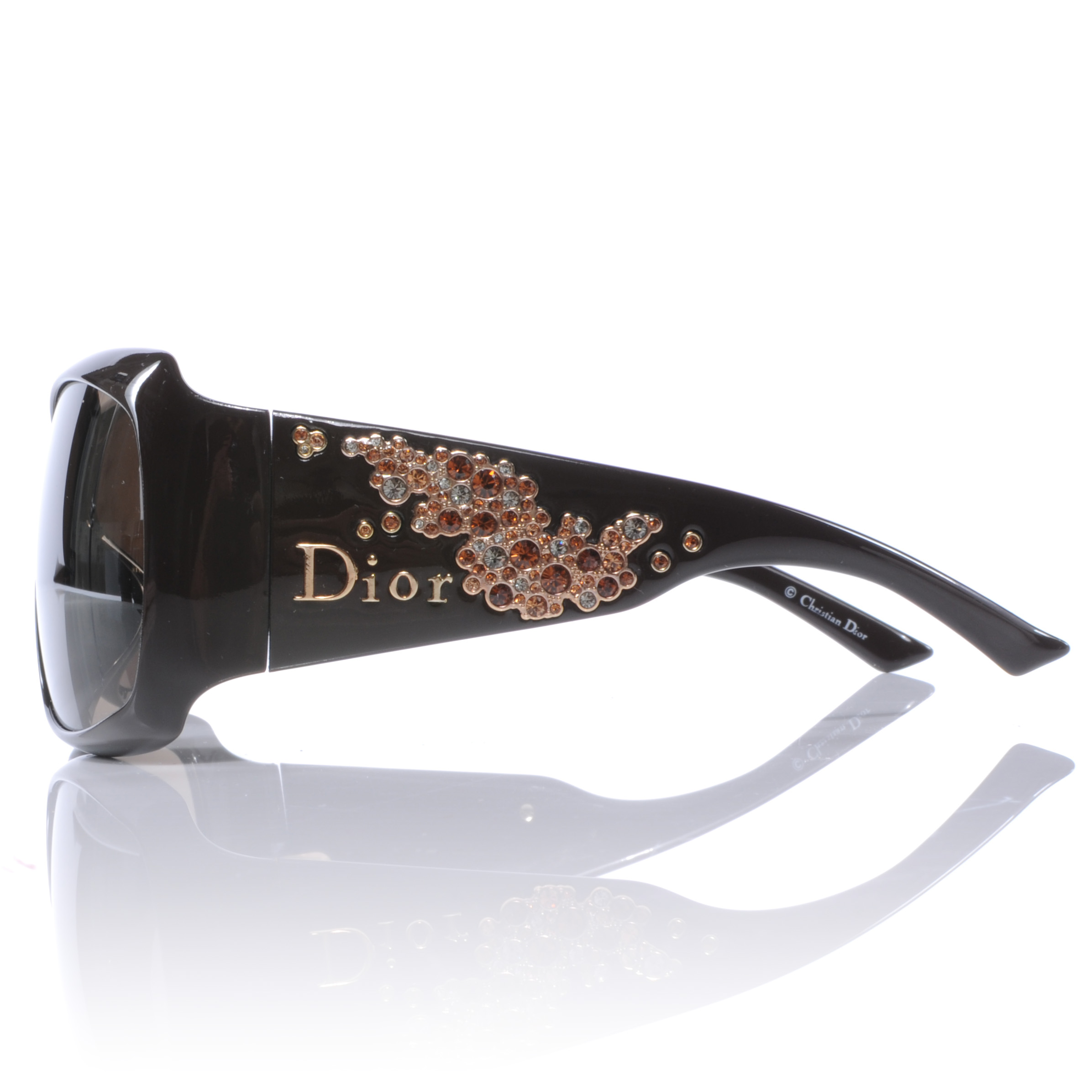 Dior sunglasses with swarovski crystals on sale