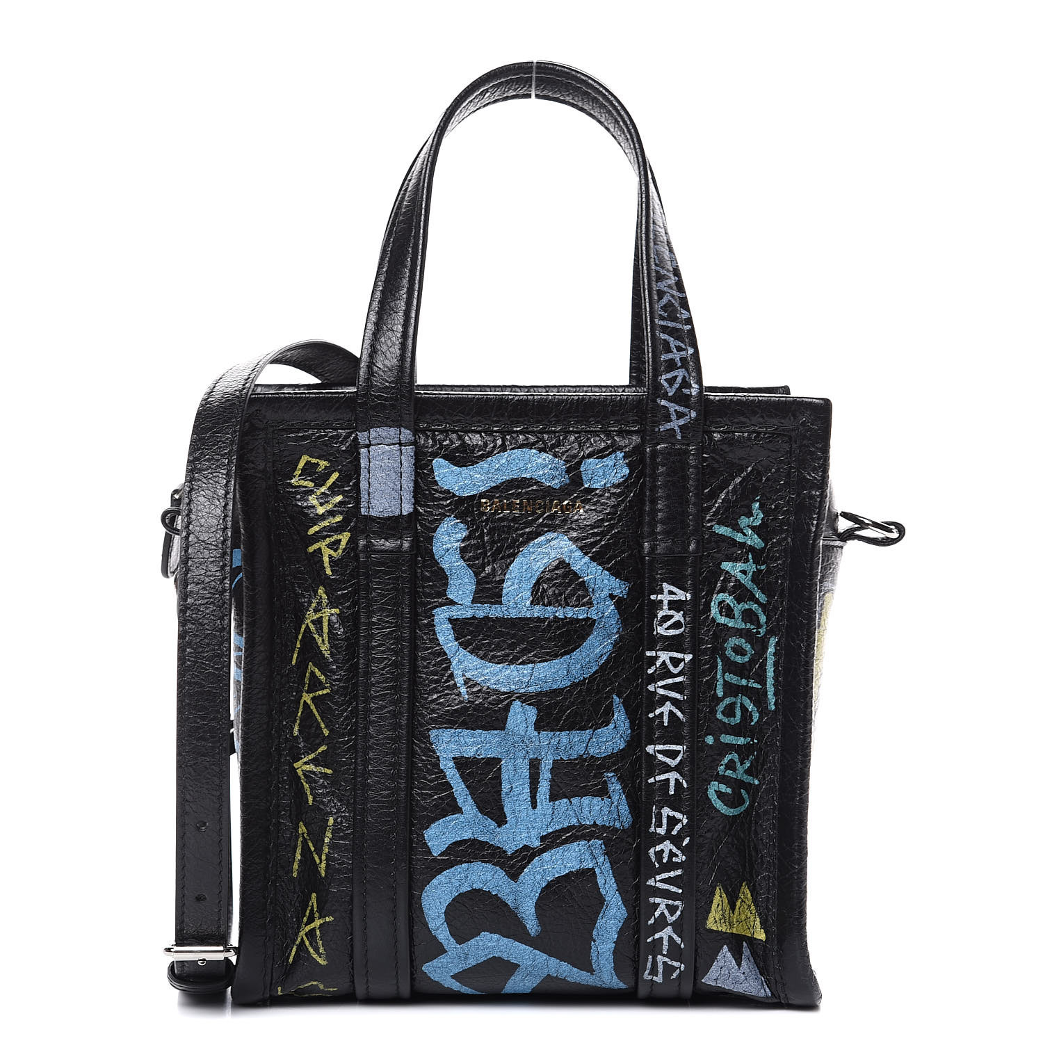 balenciaga graffiti hourglass bag