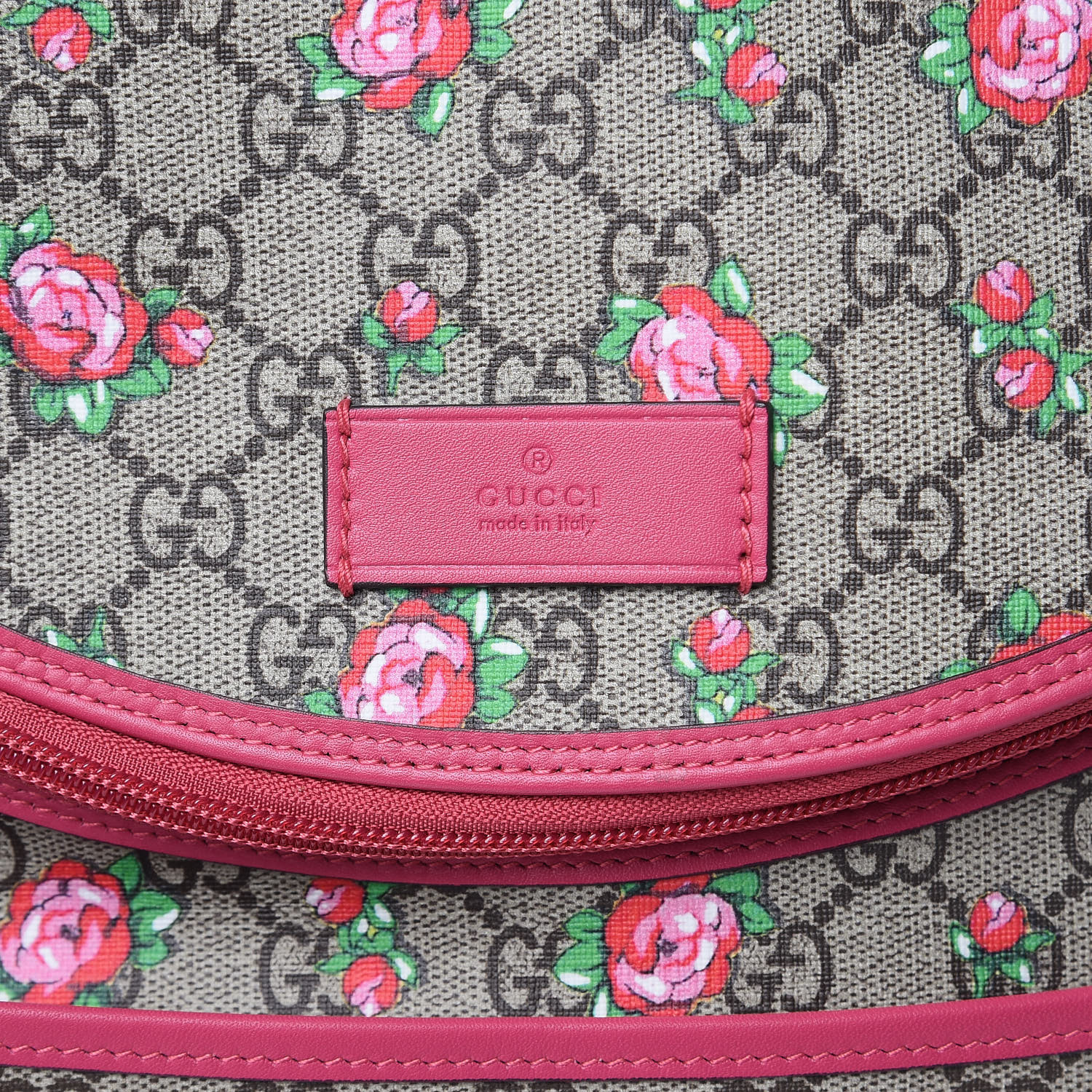 gucci diaper bag pink trim