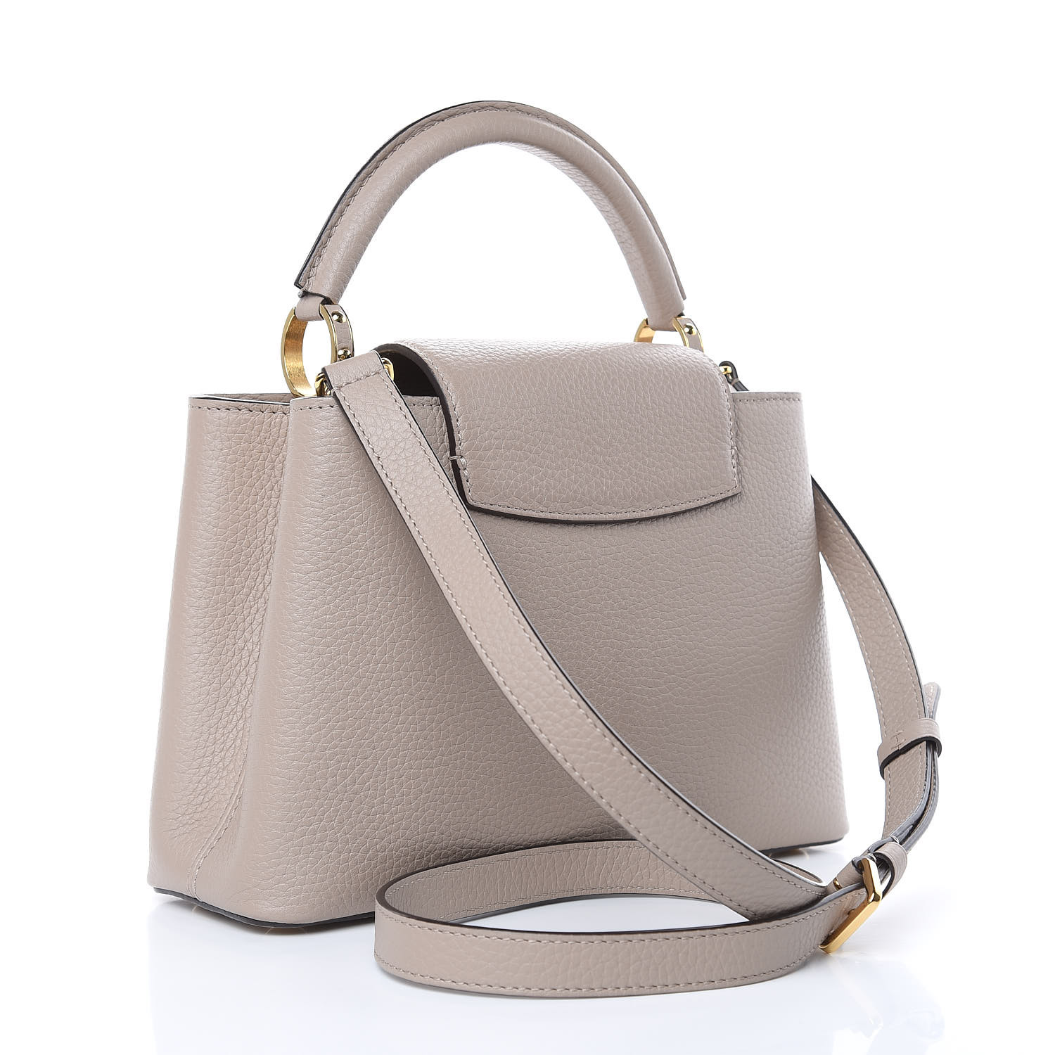 Louis Vuitton Capucines BB in Galet Grey Taurillon with Gold Hardware - SOLD