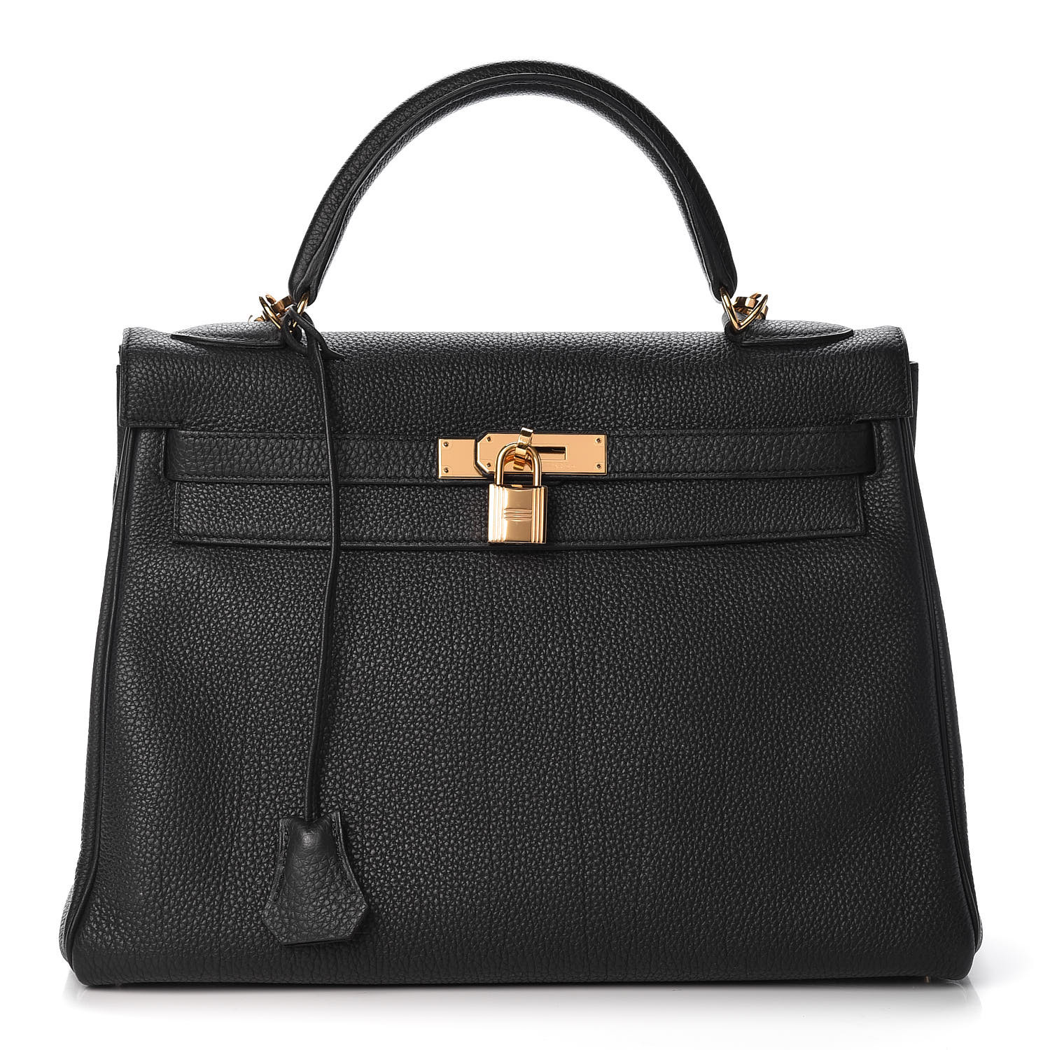 HERMES Togo Kelly Retourne 32 Black 454659