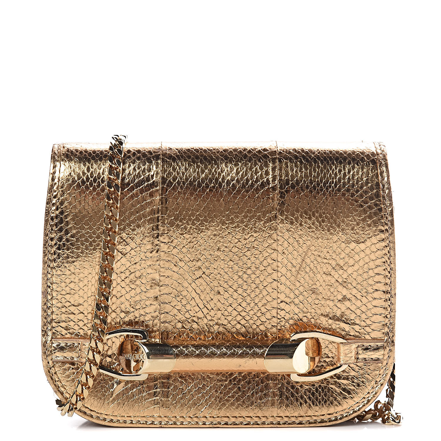 jimmy choo metallic bag