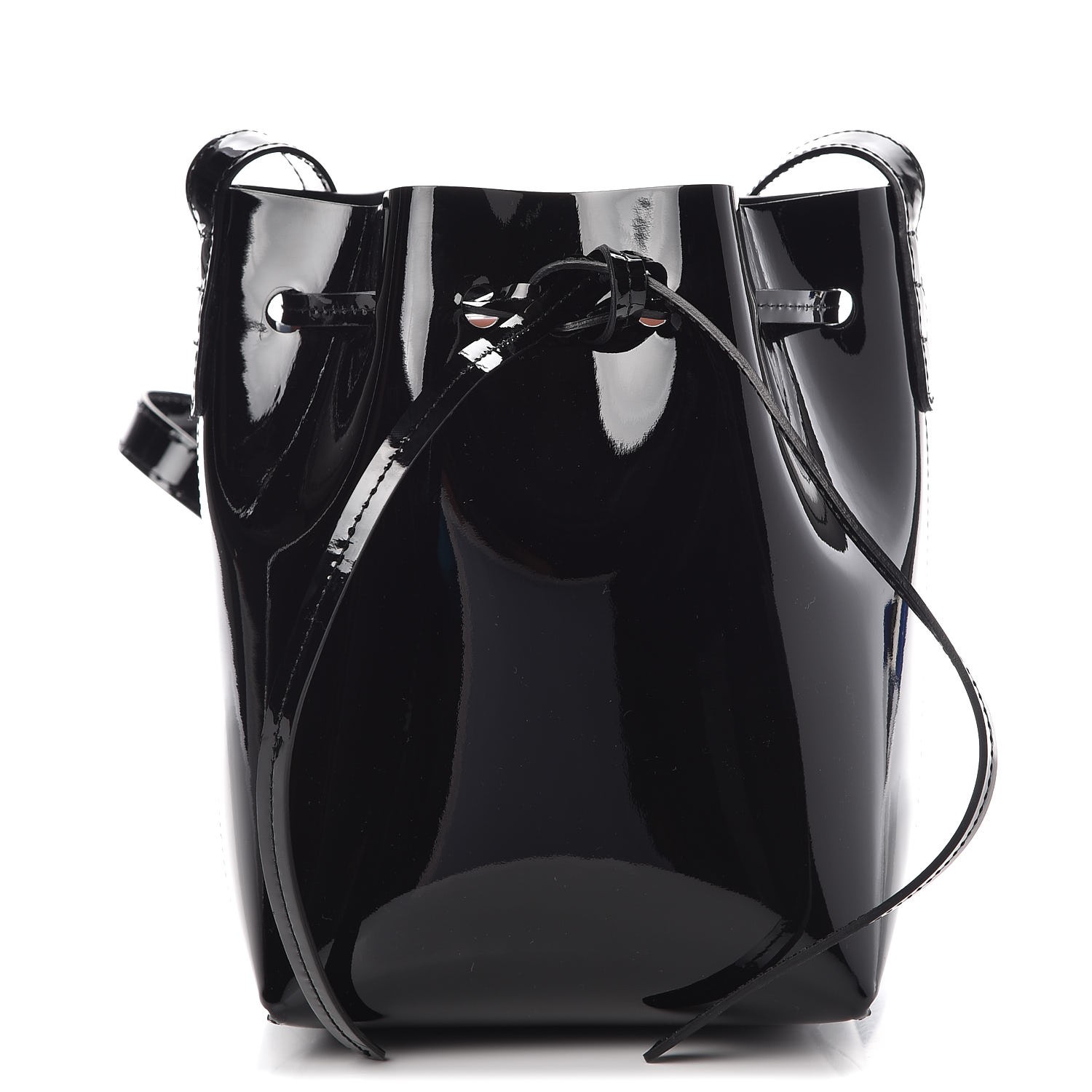 mansur gavriel patent bucket bag