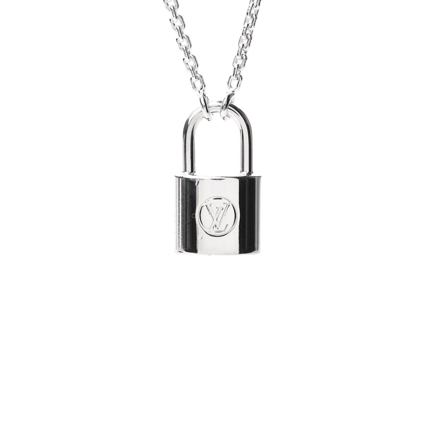 louis vuitton silver lockit necklace price