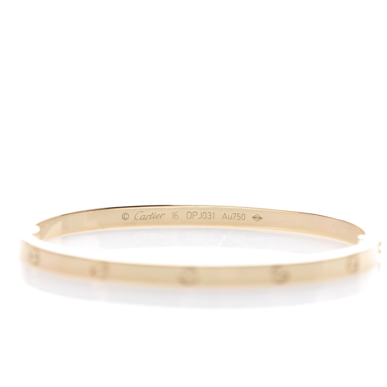 CARTIER 18K Yellow Gold Small LOVE Bracelet 16 760122 | FASHIONPHILE