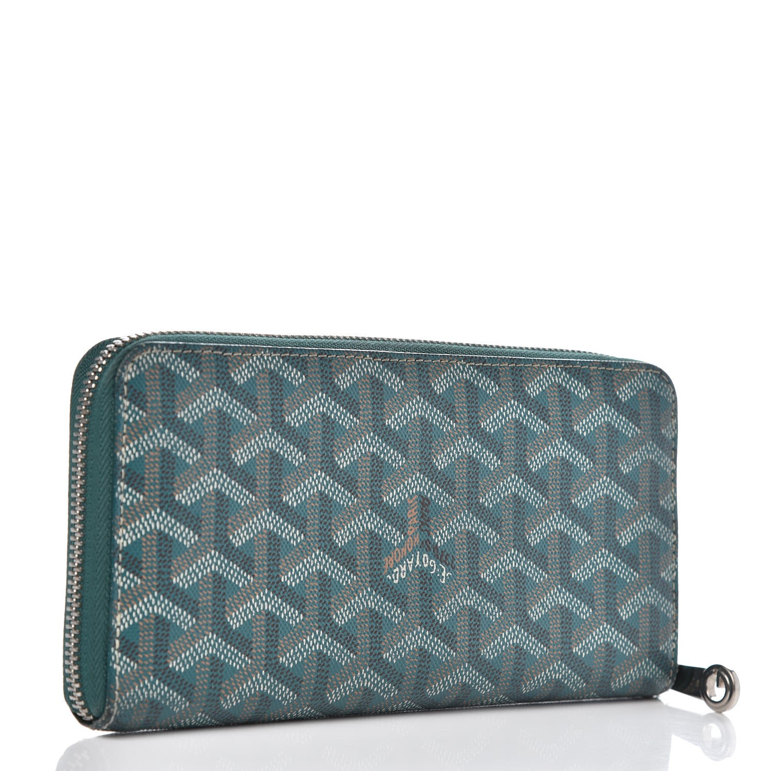 GOYARD Goyardine Matignon Zip Around GM Wallet Green 333294