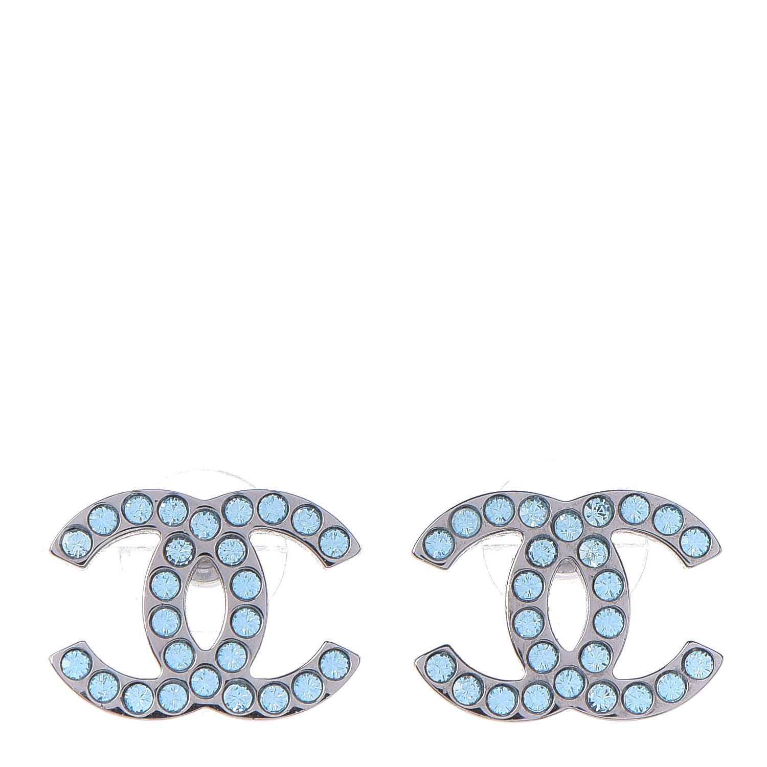 chanel earrings blue