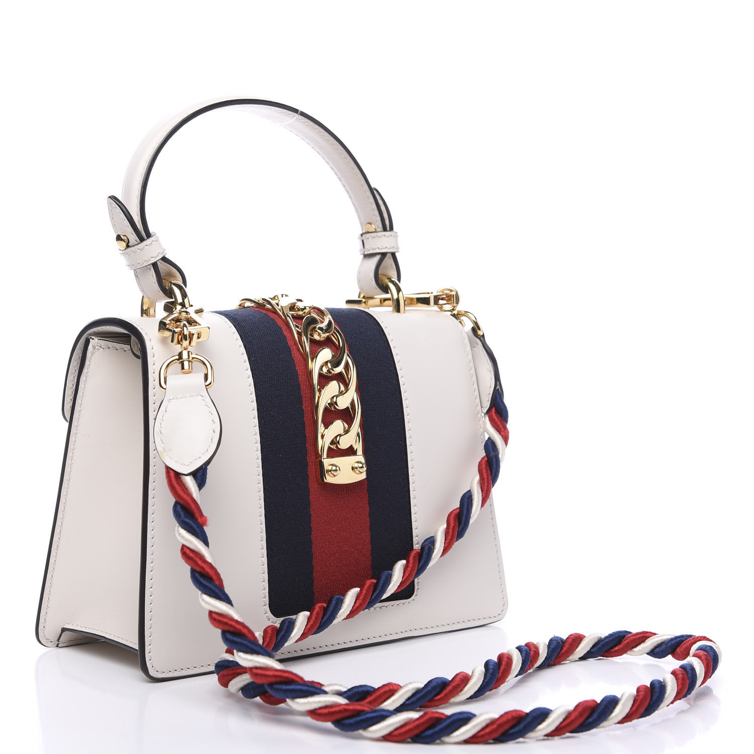 gucci white mini sylvie bag