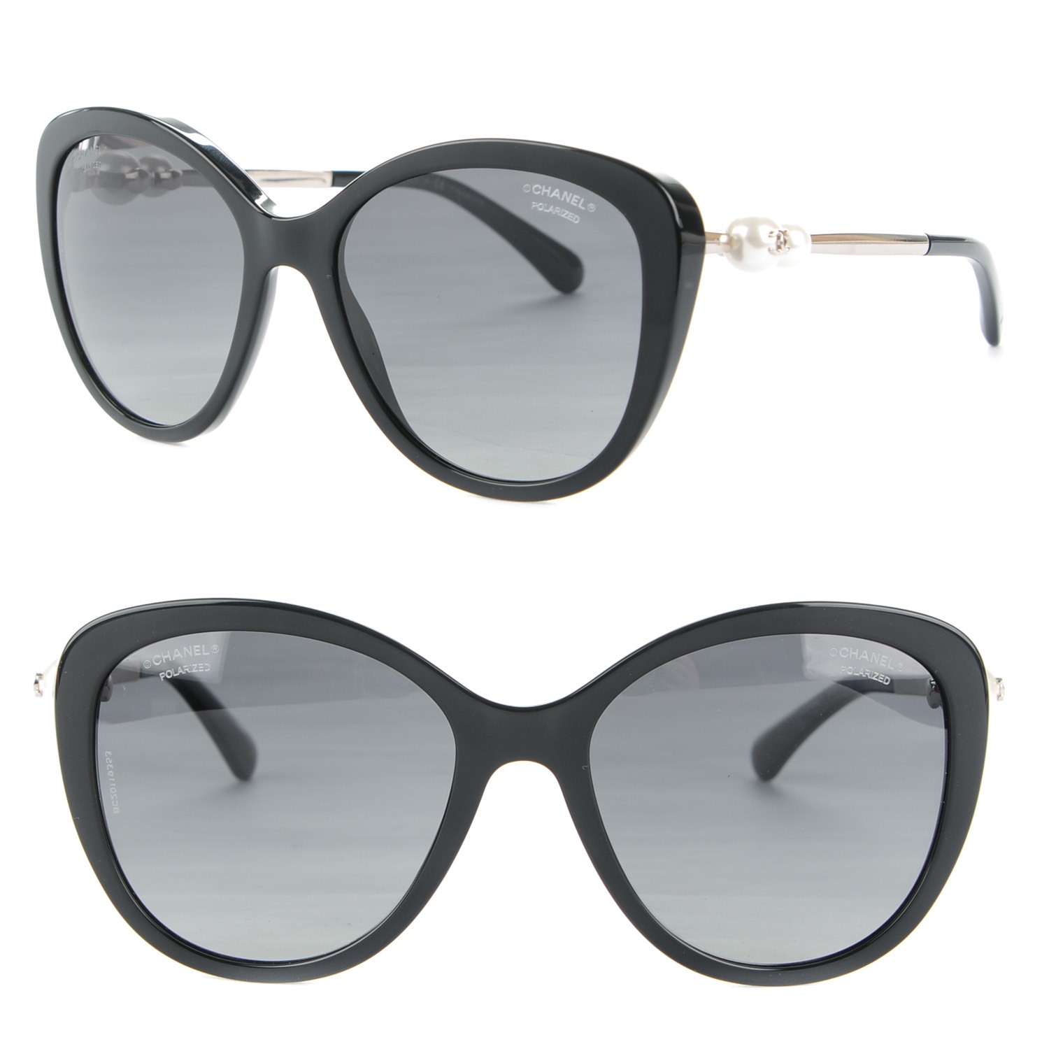 CHANEL Pearl Sunglasses 5338HA Black 161131