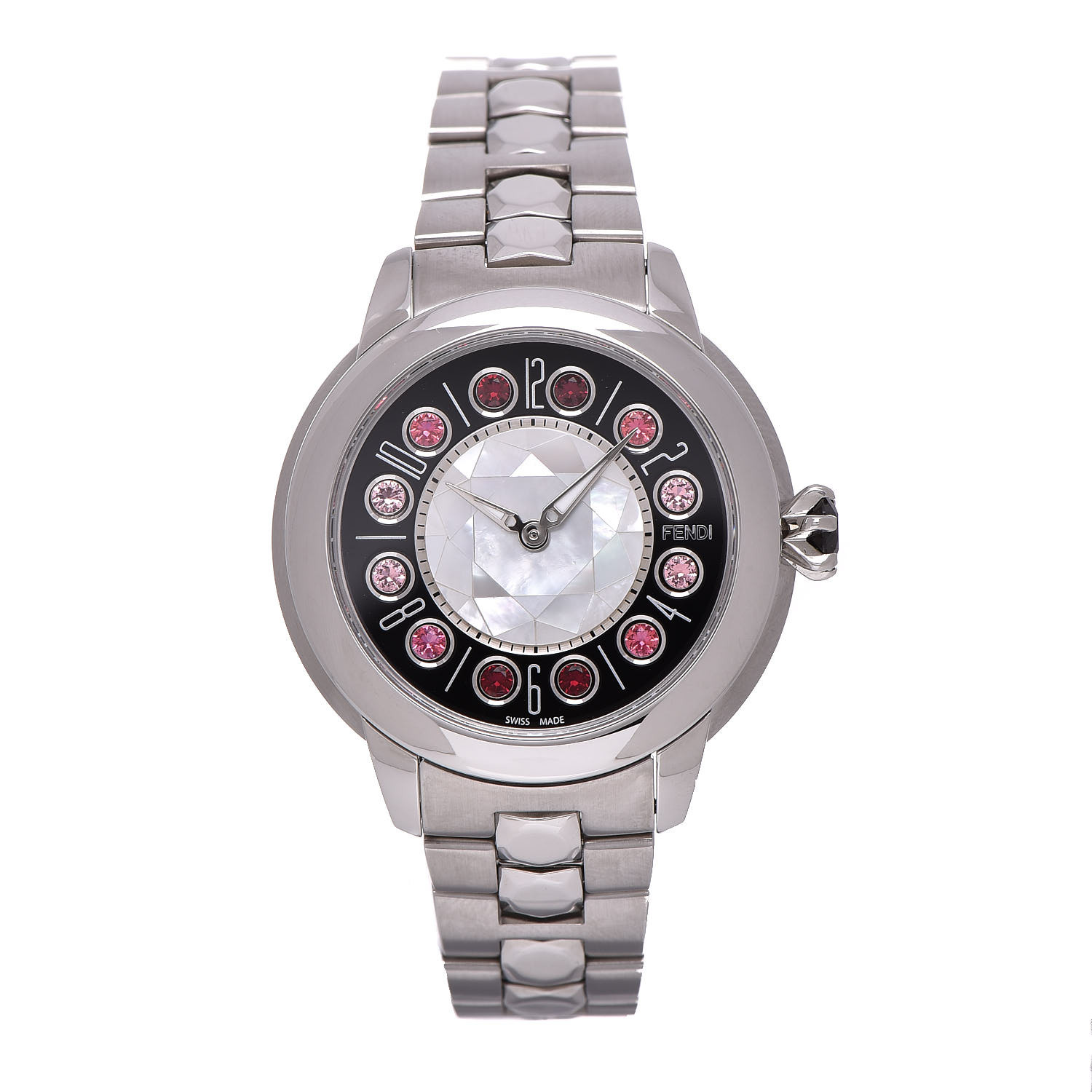 Fendi rotating sale gemstone watch