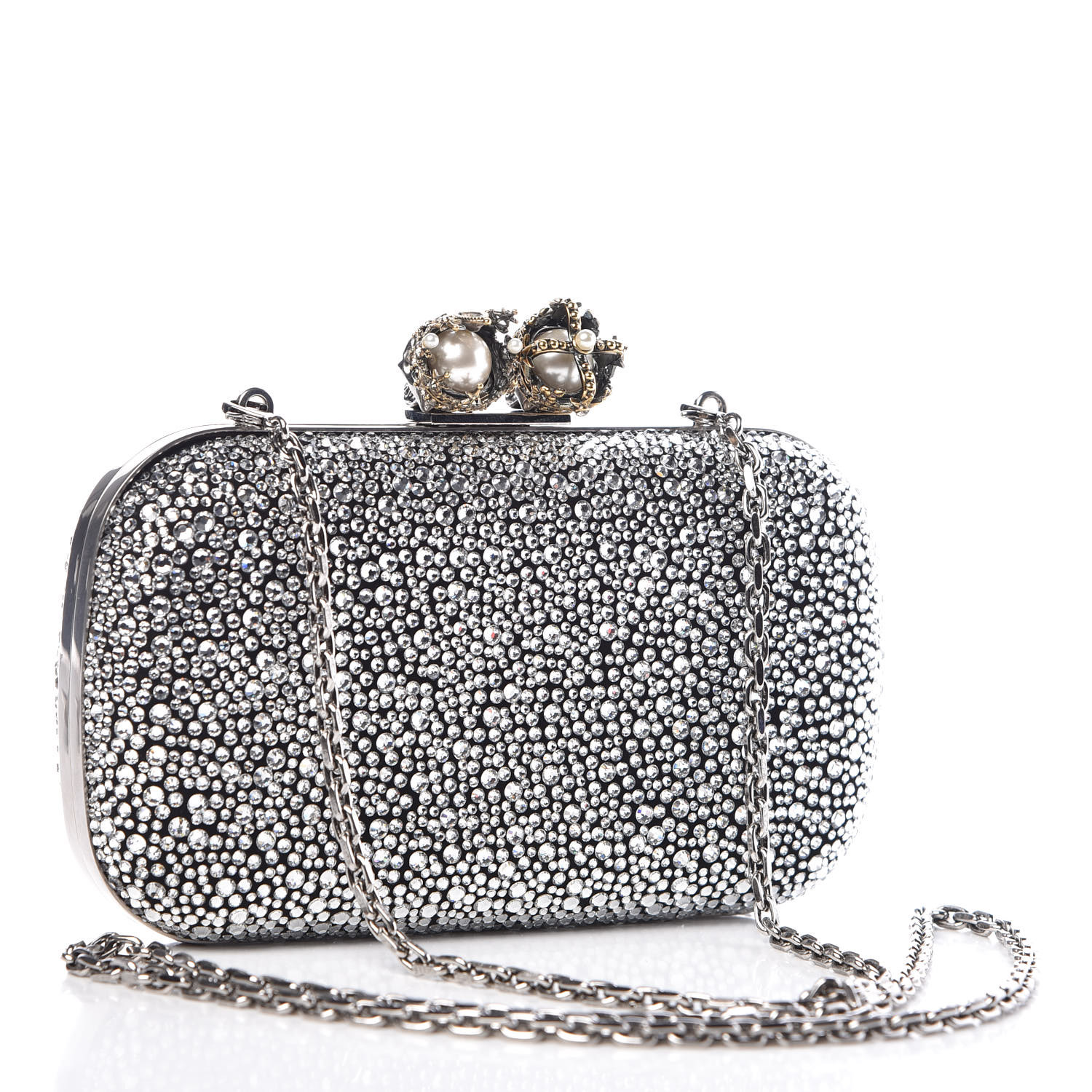 alexander mcqueen clutch black