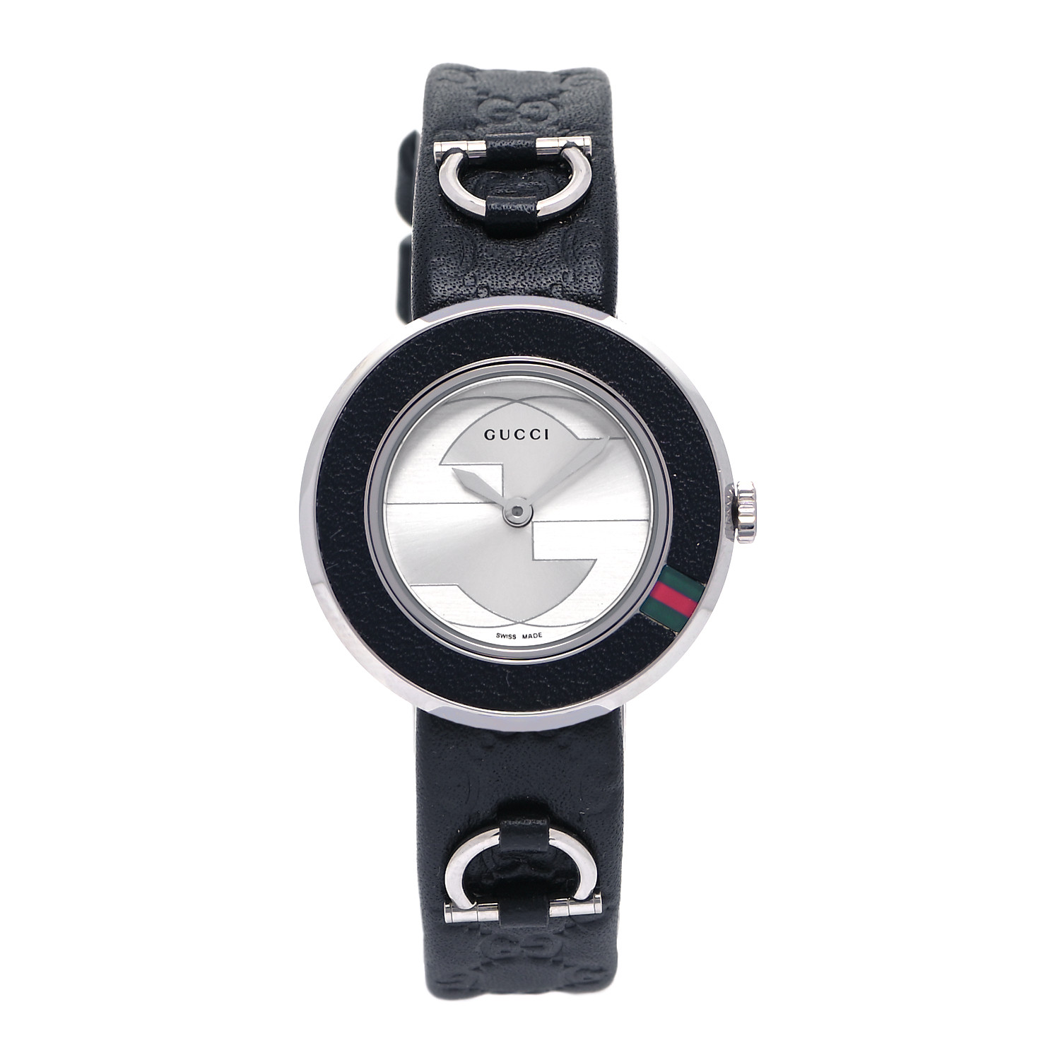 GUCCI Stainless Steel 27mm Quartz Watch Black | FASHIONPHILE