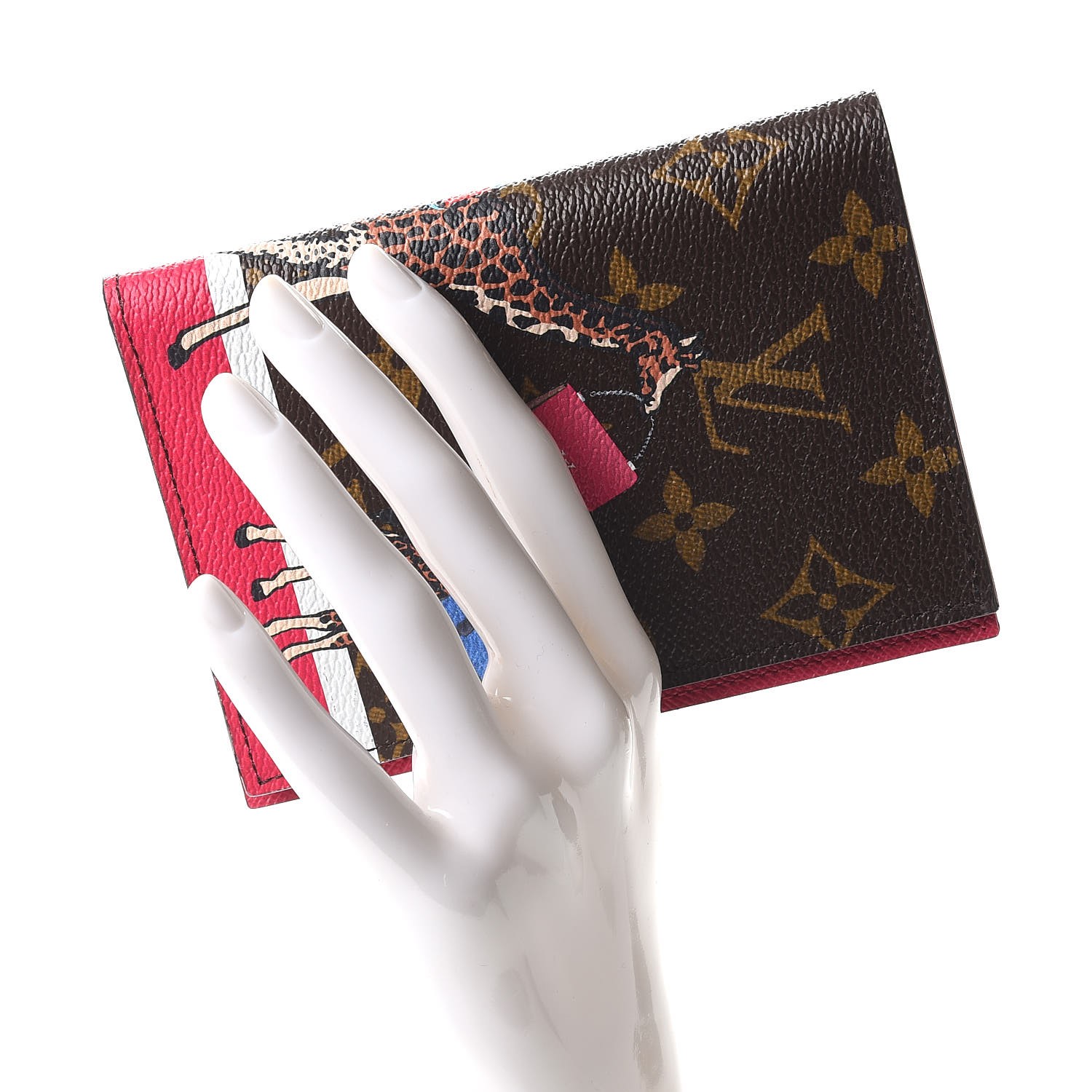 Louis Vuitton Monogram Giraffe Xmas Passport Cover 218333