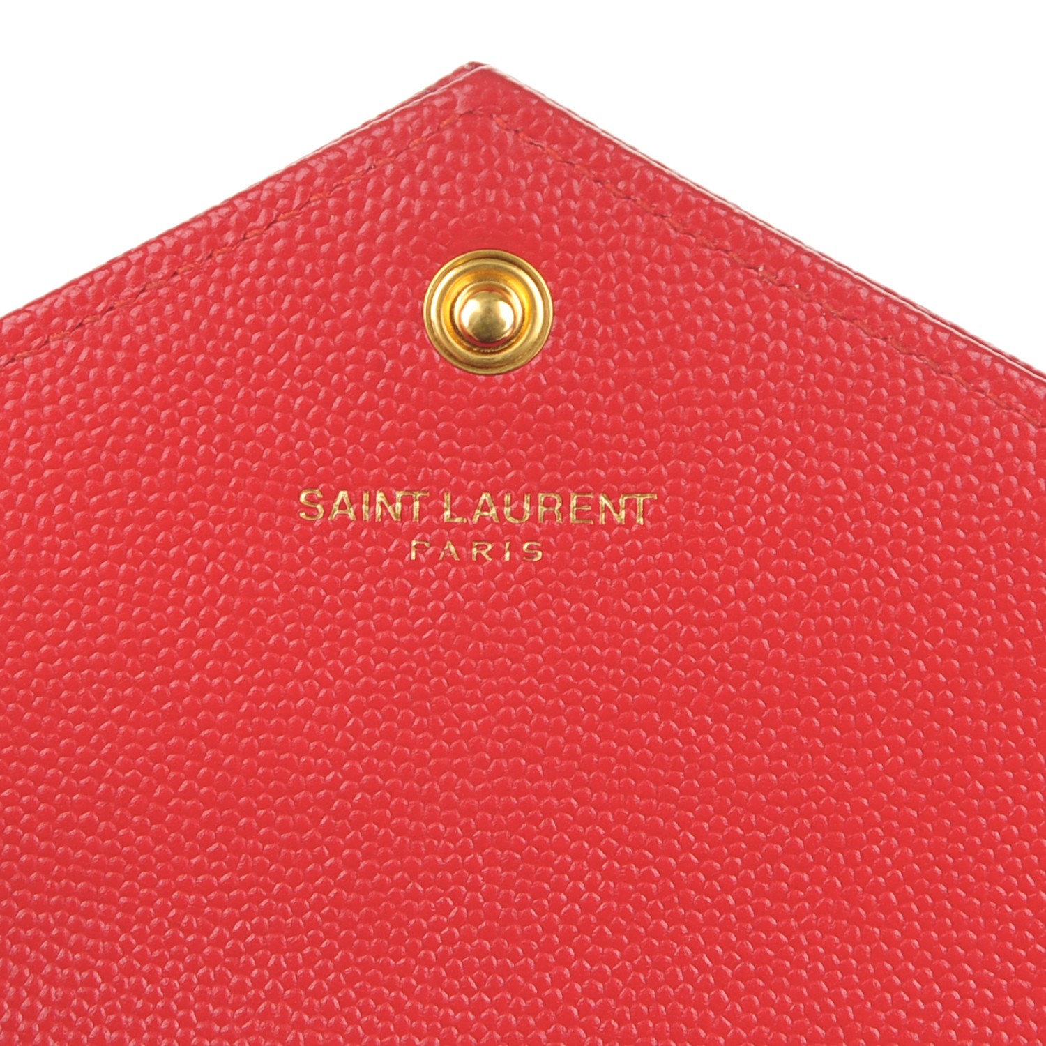 saint laurent grain de poudre envelope wallet on a chain