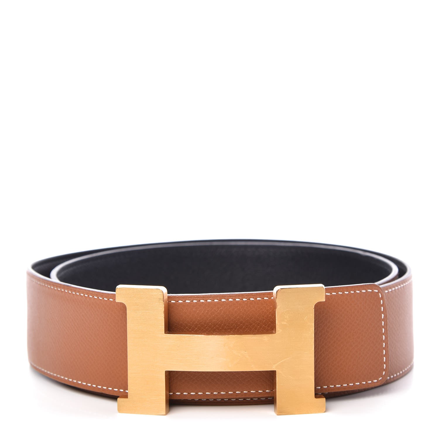 HERMES Epsom 42mm Constance 2 H Belt 95 Gold Black 311004