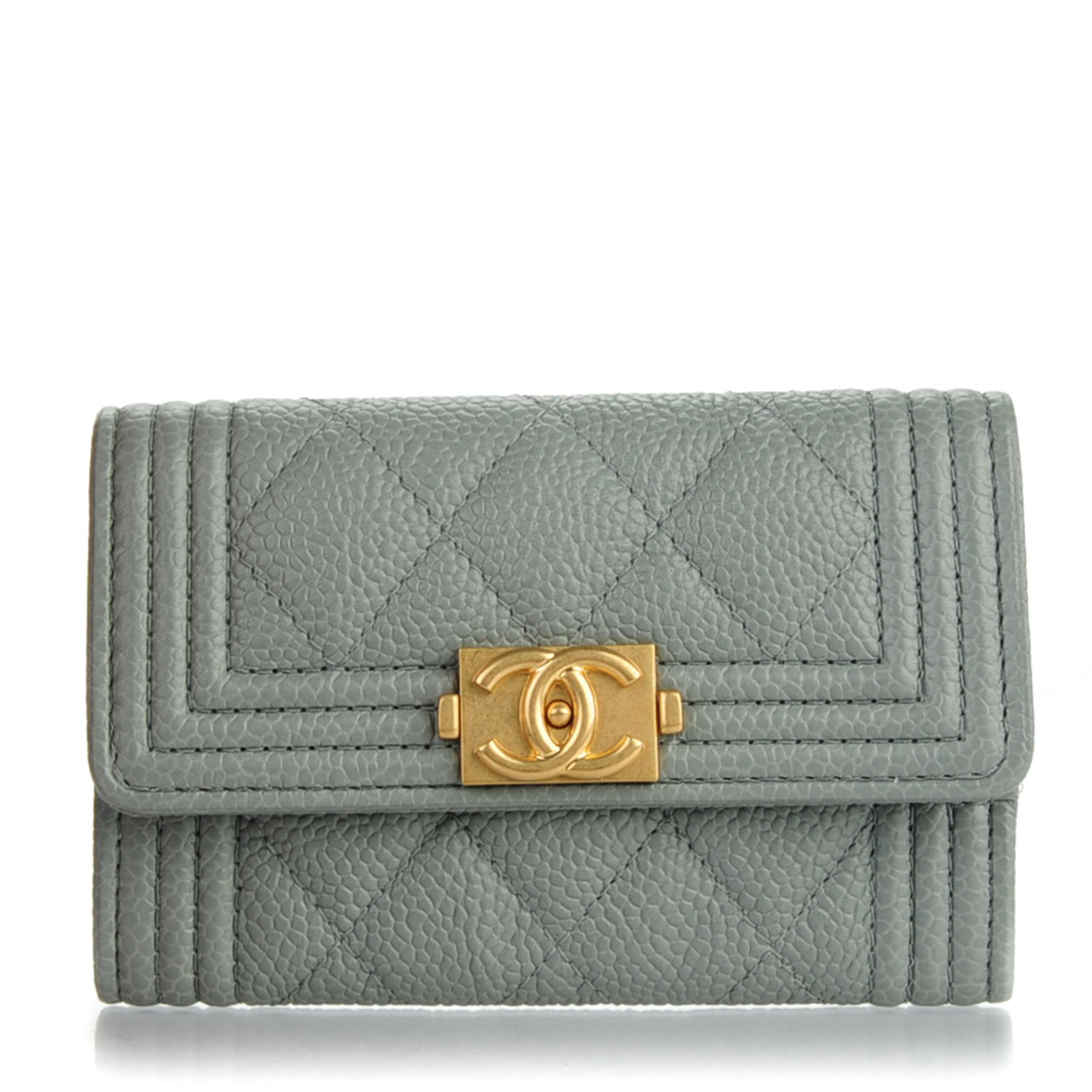 chanel flap card case