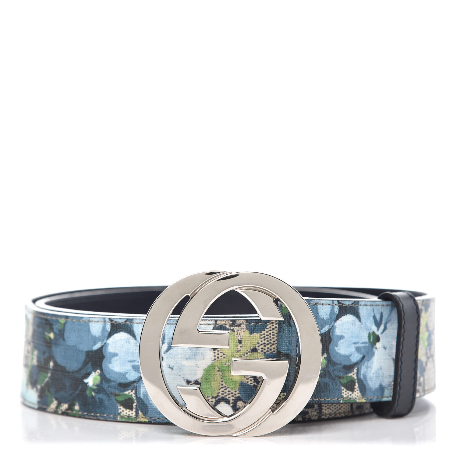 gucci blue bloom belt