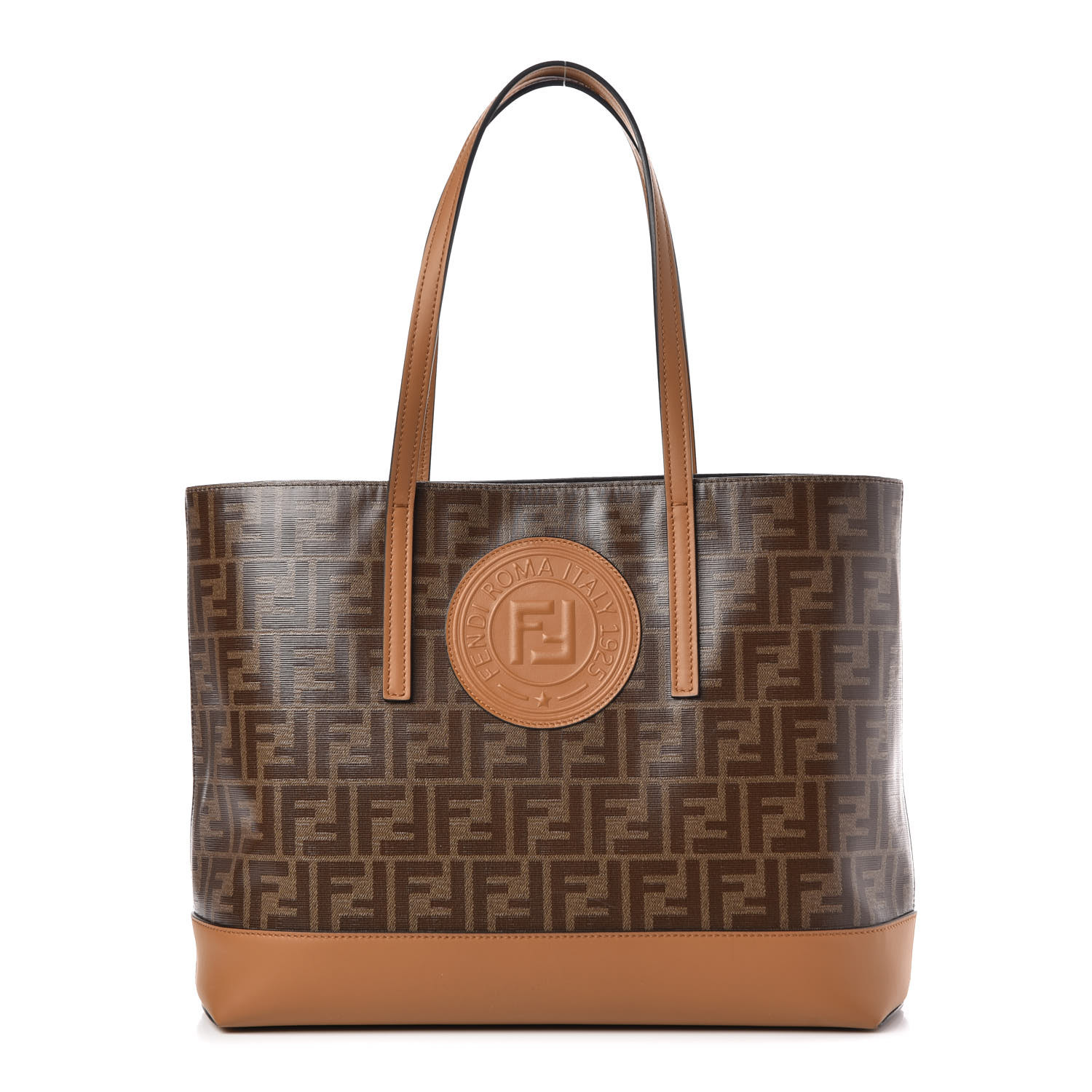 fendi coated canvas tote