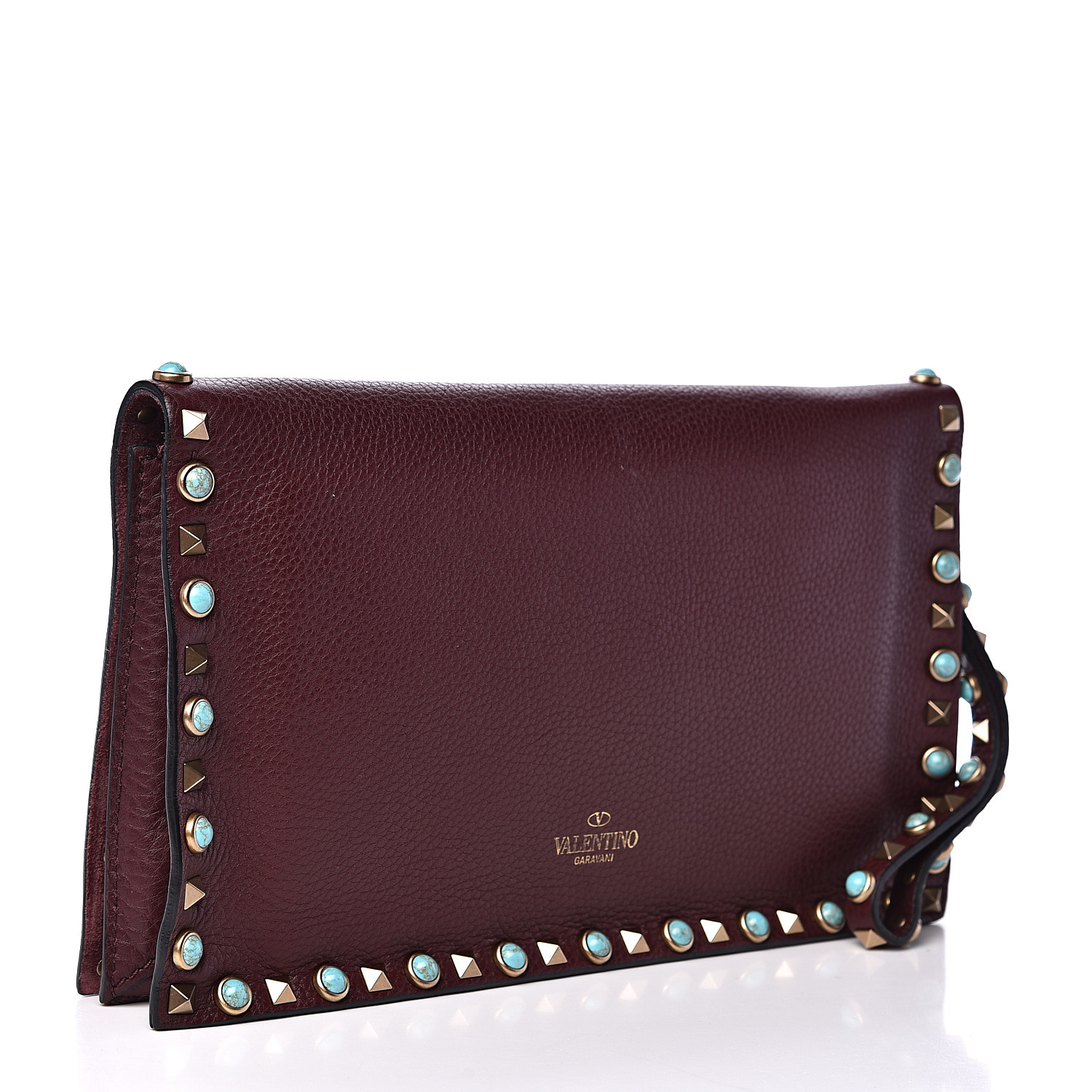 valentino rockstud flap clutch