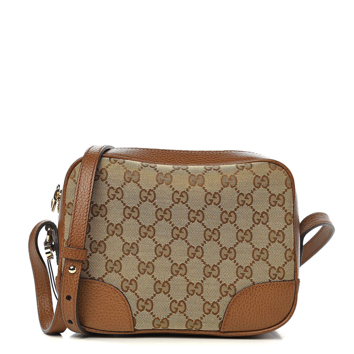 GUCCI Monogram Mini Bree Messenger Bag Brown 538169