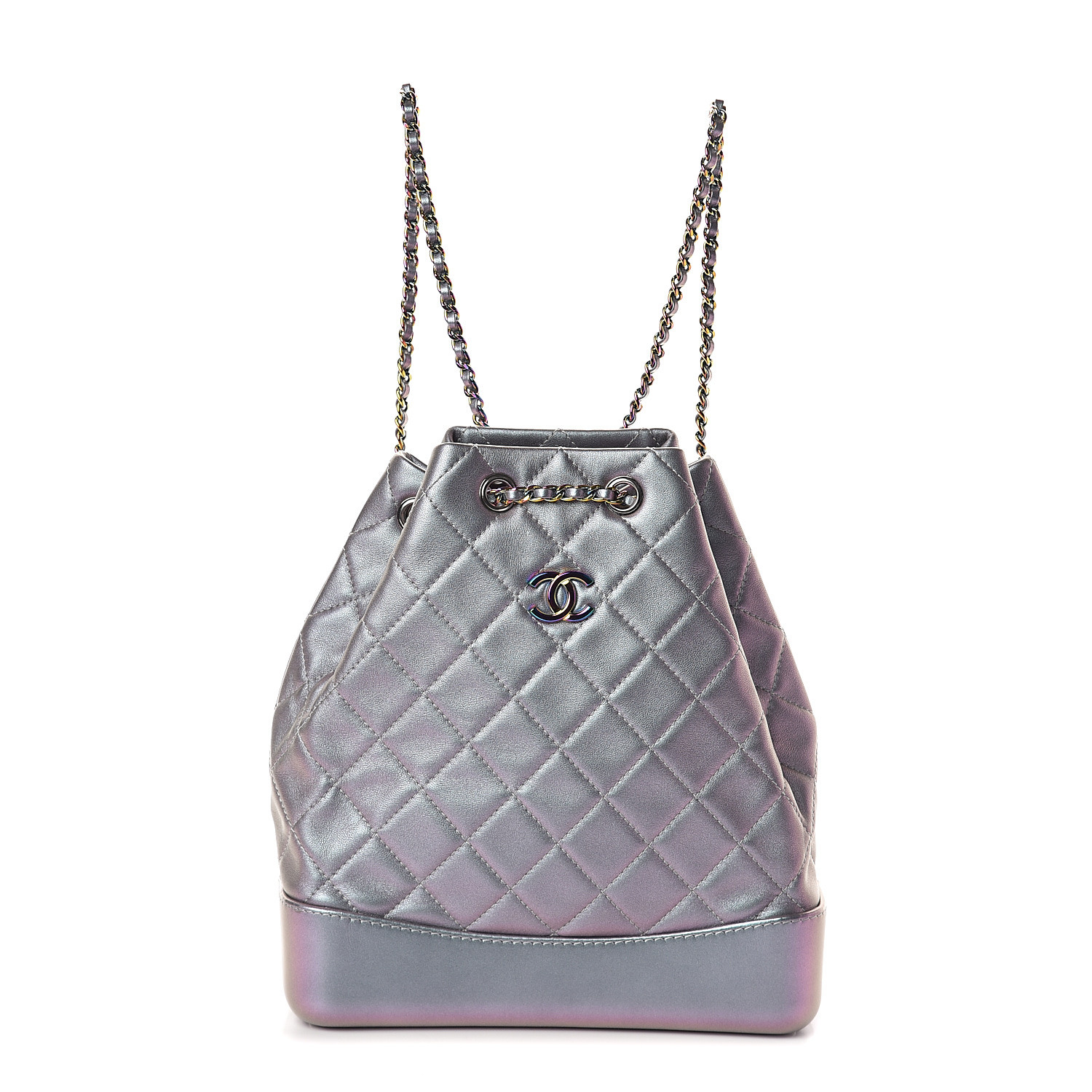 chanel iridescent lambskin quilted bag