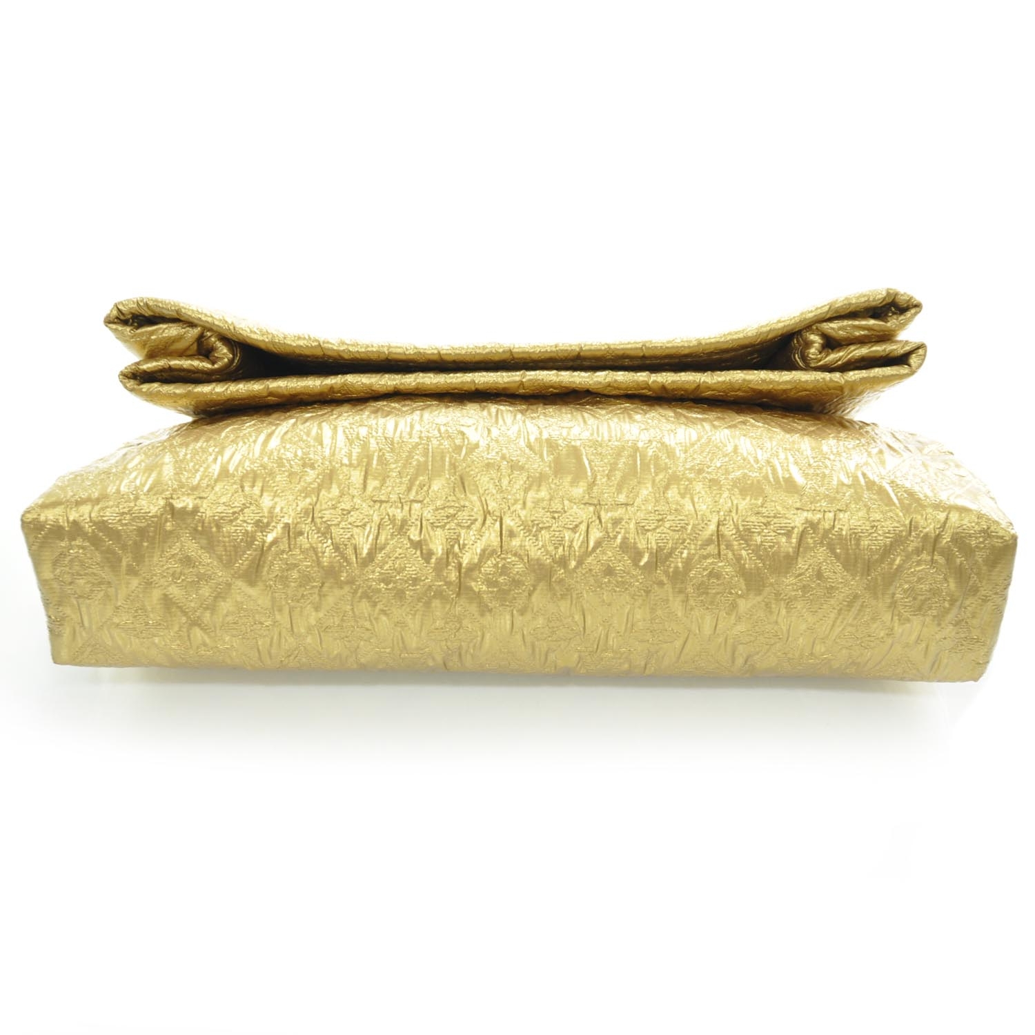 Pre-owned Saumon Monogram Limelight Clutch In Gold