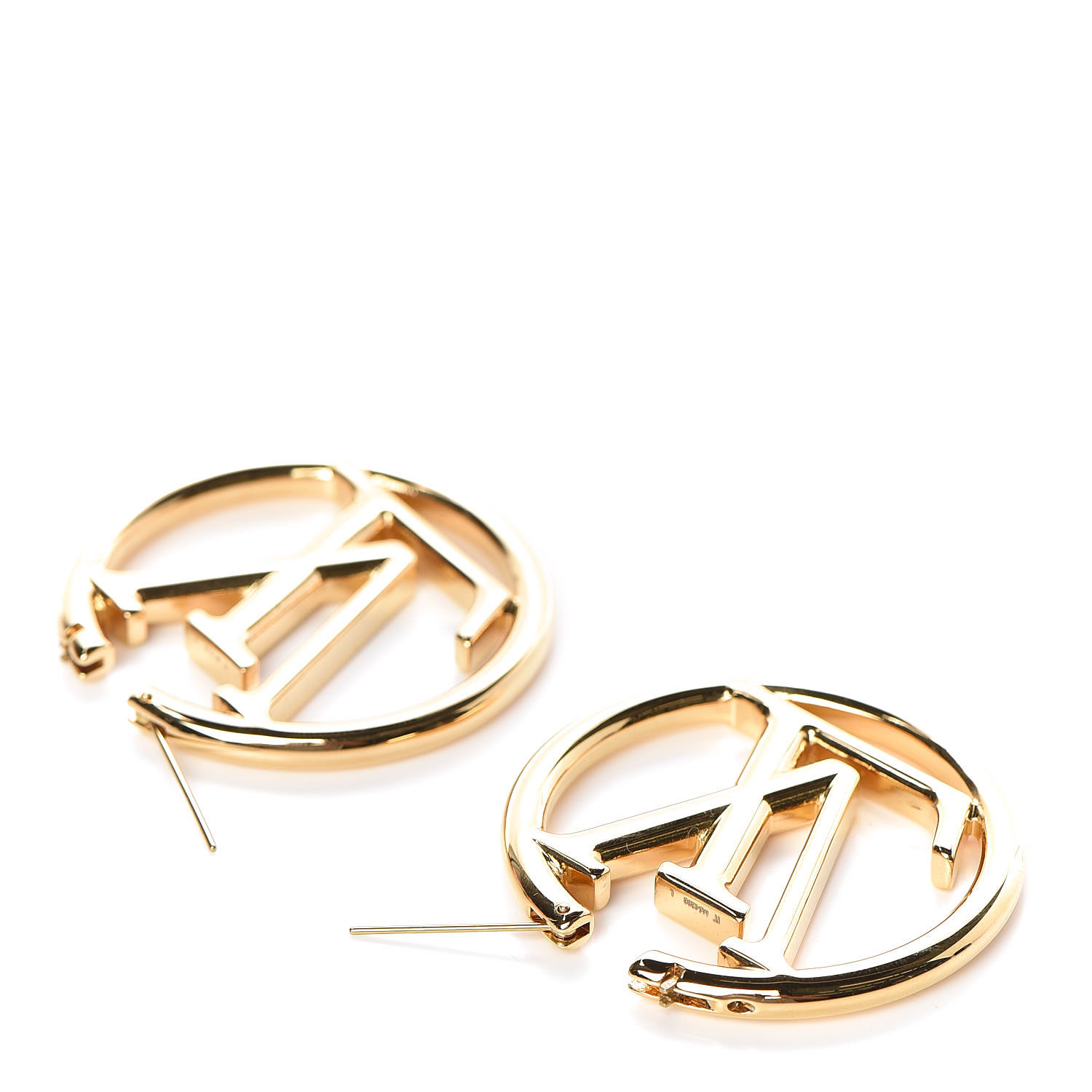 Louis Vuitton Louise Hoop Earrings Gold 496970