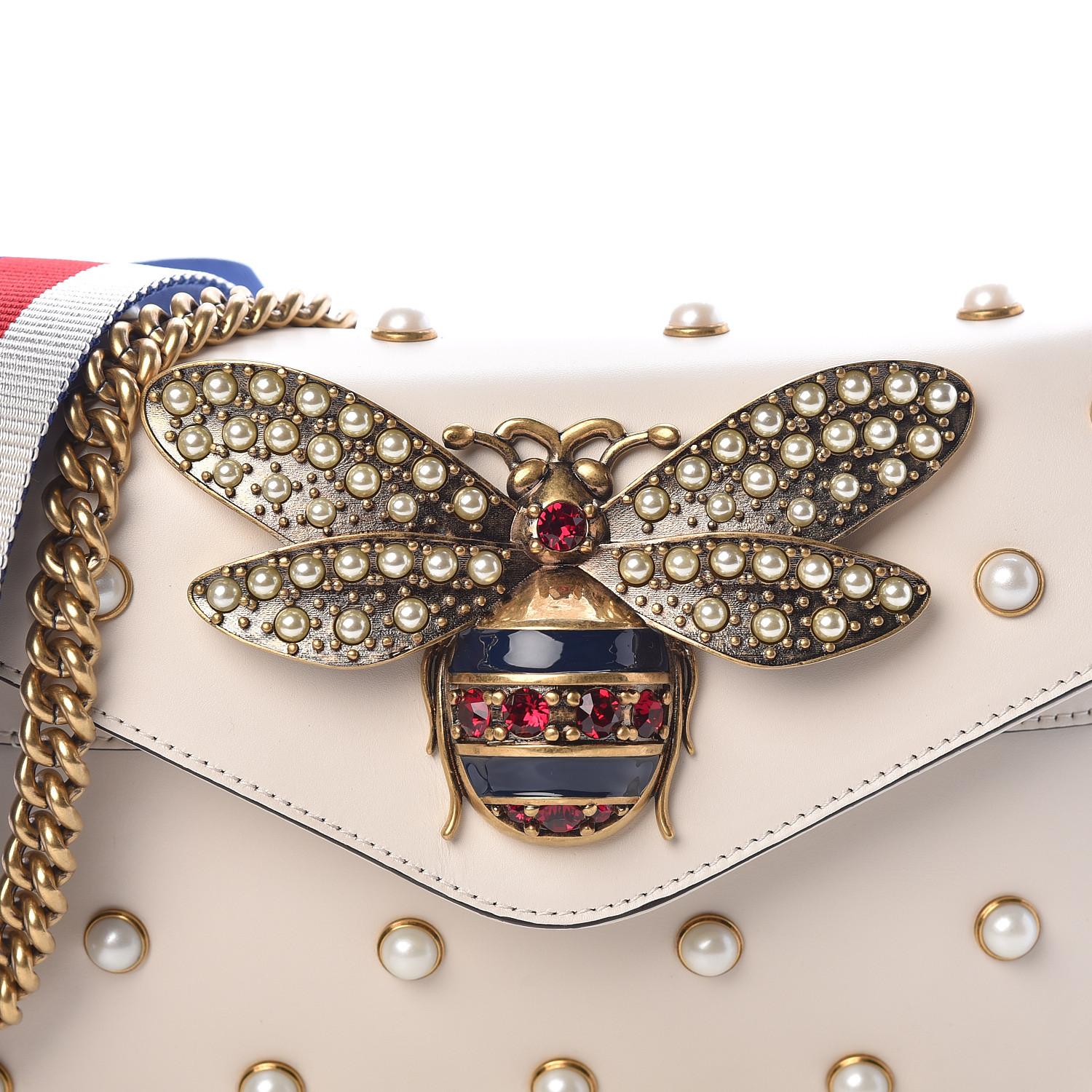 gucci pearl bee bag