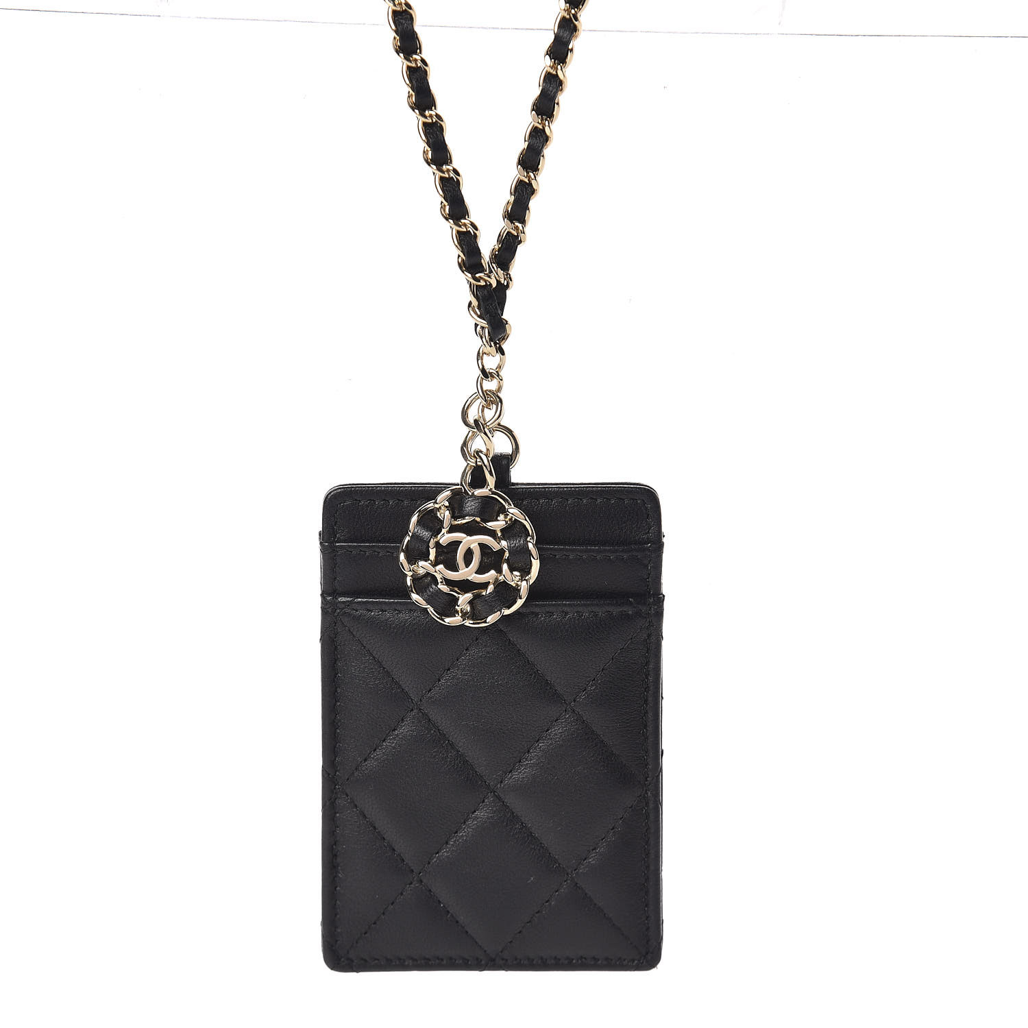 chanel crossbody card holder