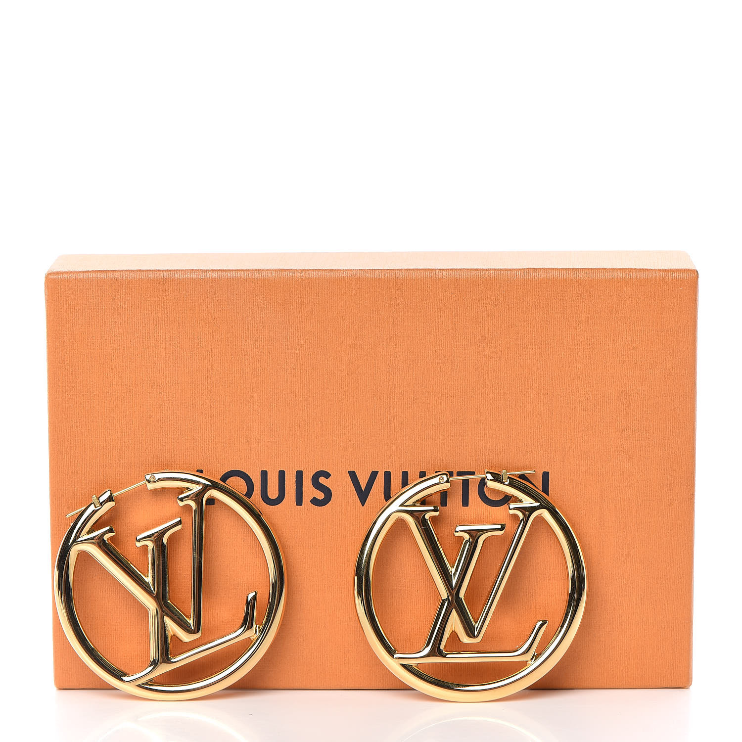 Louis Vuitton Louise Hoop Earrings, Gold
