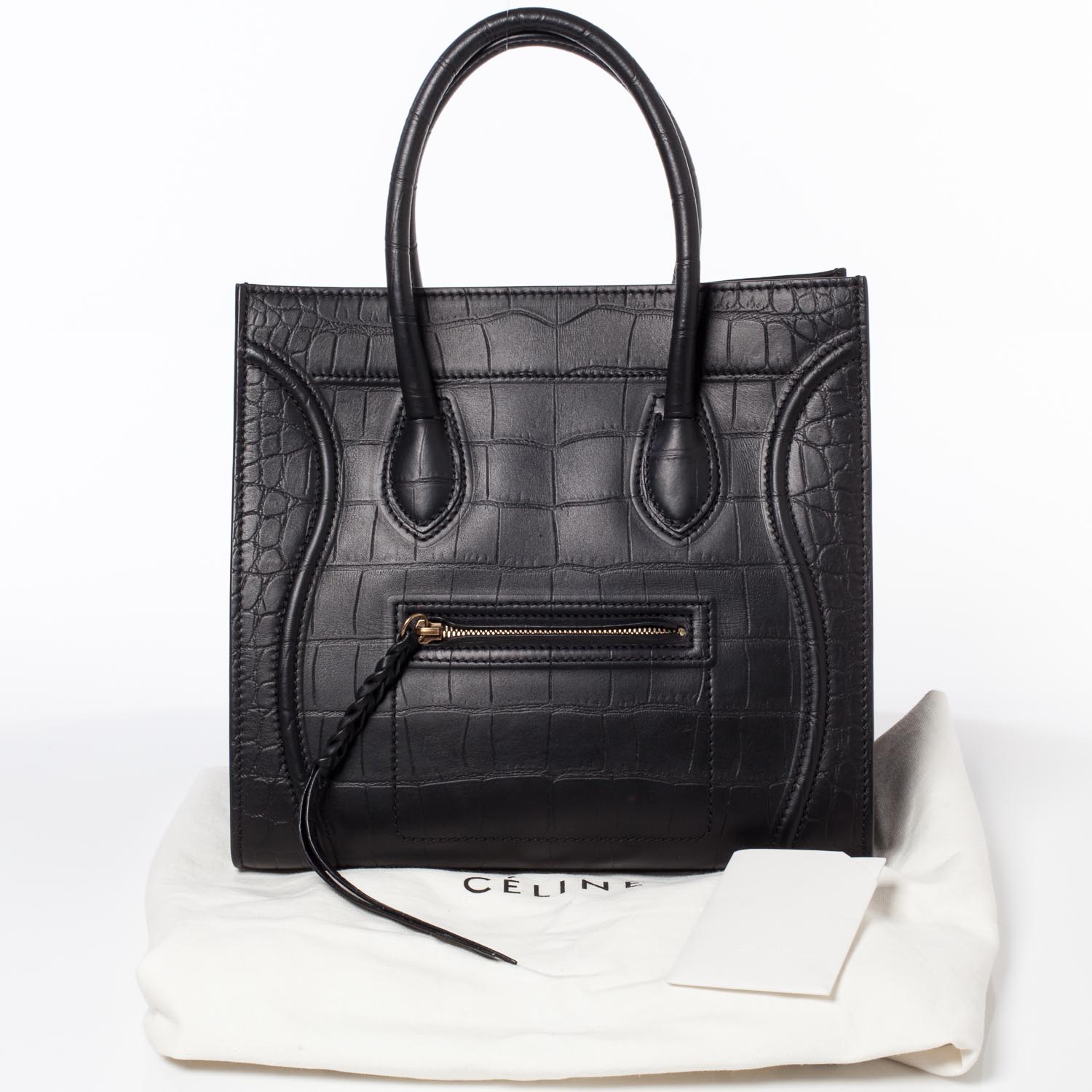 celine phantom croc embossed