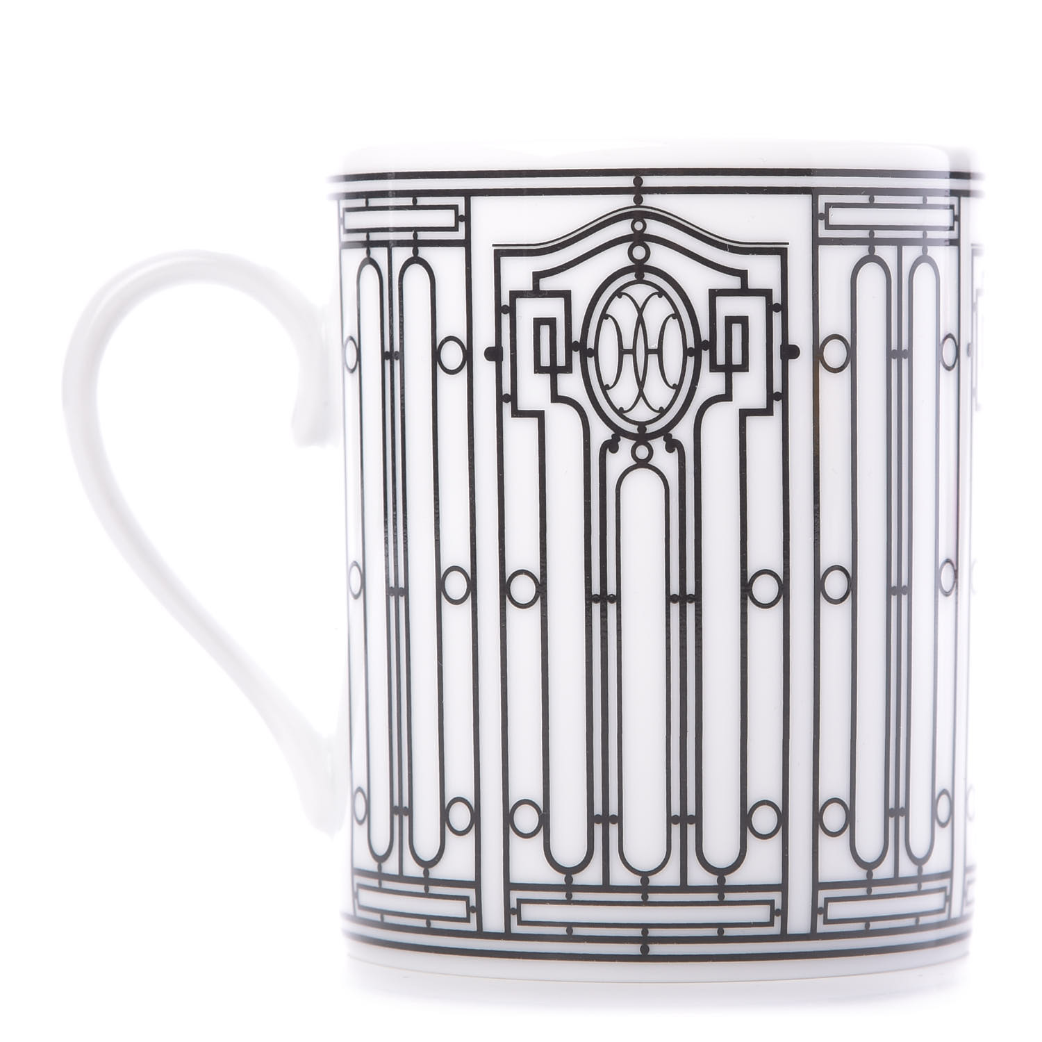 Hermes Porcelain H Deco Mug 662576 Fashionphile