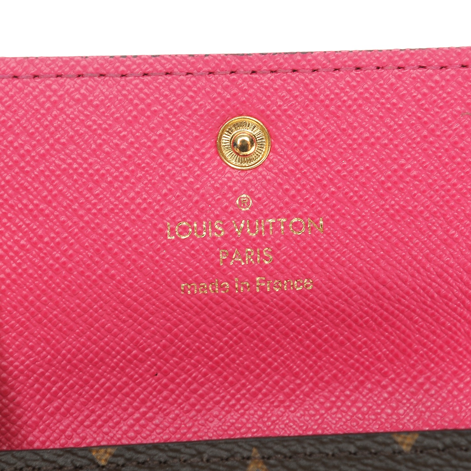 Louis Vuitton hot pink 4-key holder