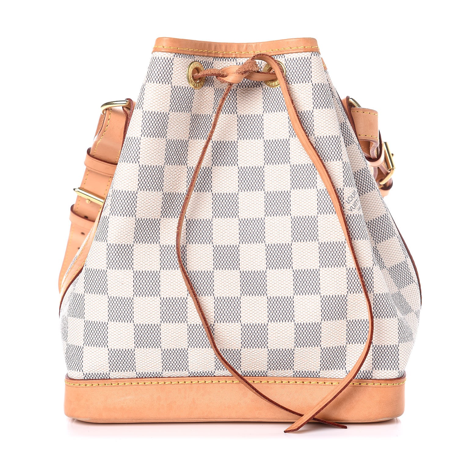 Louis Vuitton White Damier Azur Canvas Noe BB Bucket Bag Louis Vuitton