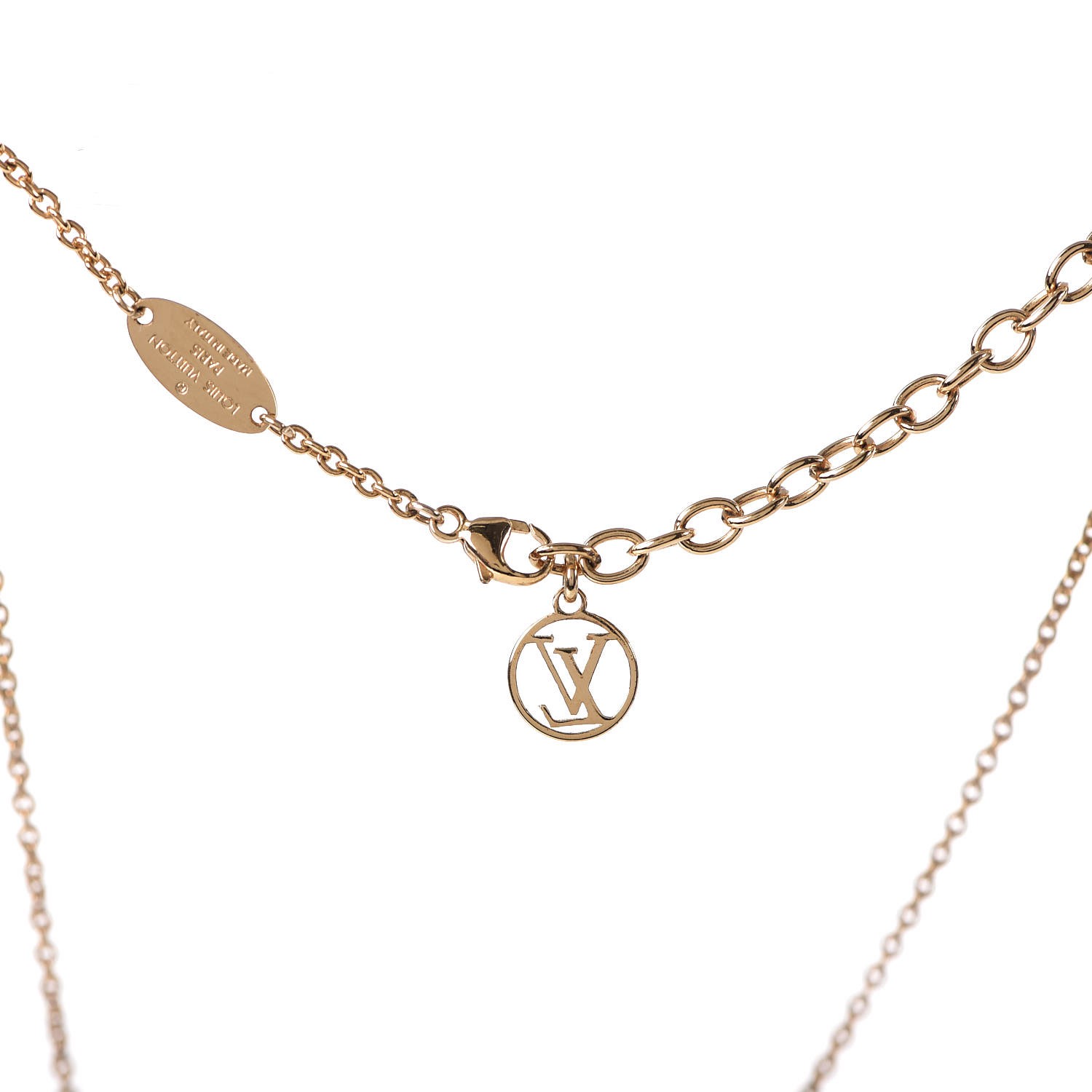 Lv Monogram Chain Necklace  Natural Resource Department