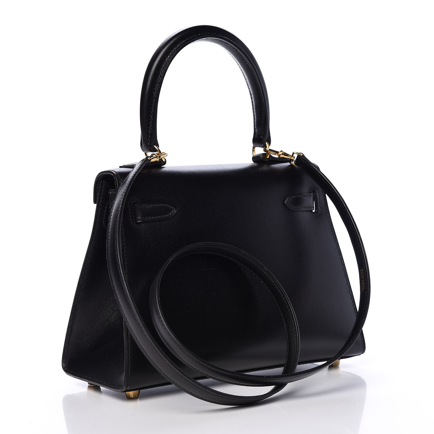 HERMES Box Mini Kelly Sellier 20 Black 440412 | FASHIONPHILE