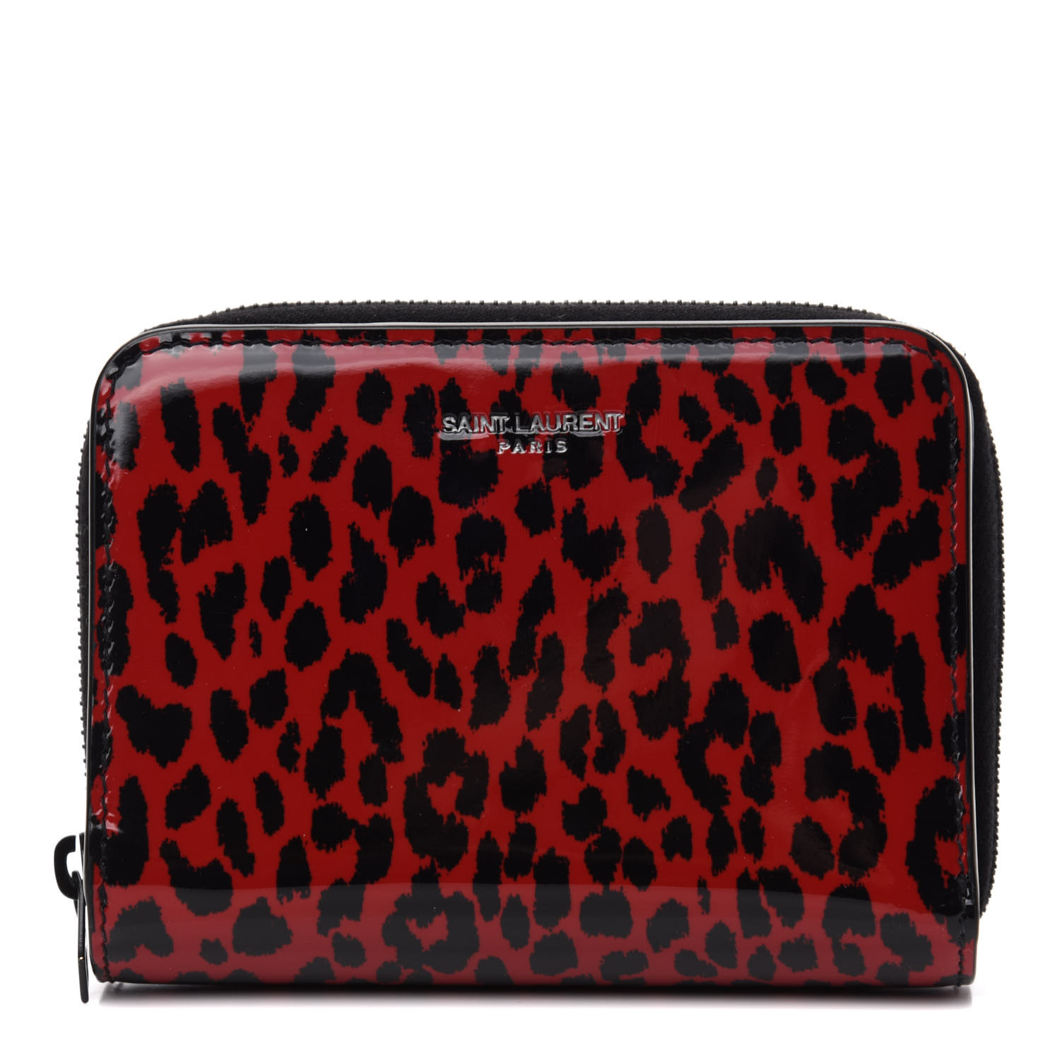 ysl leopard wallet