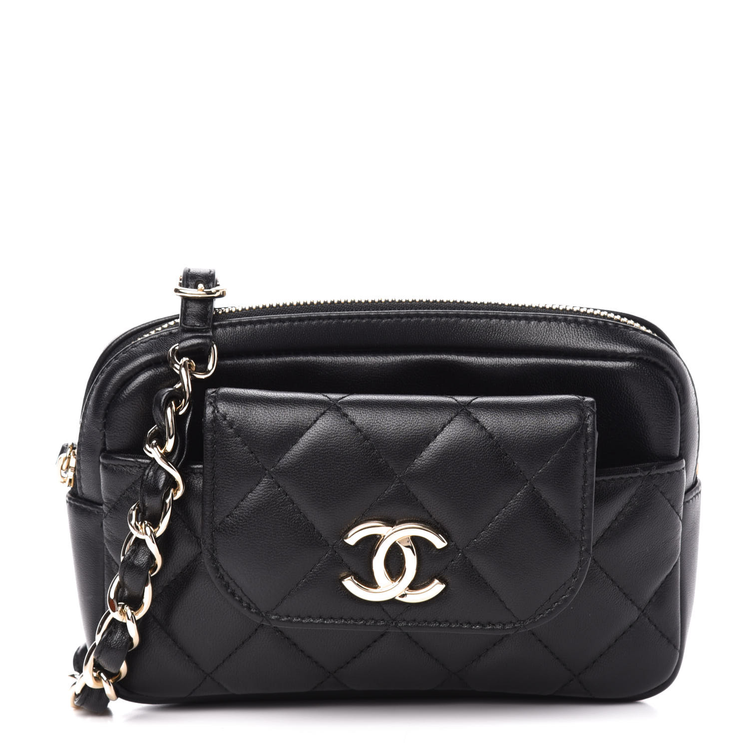 chanel waist bag with pouch